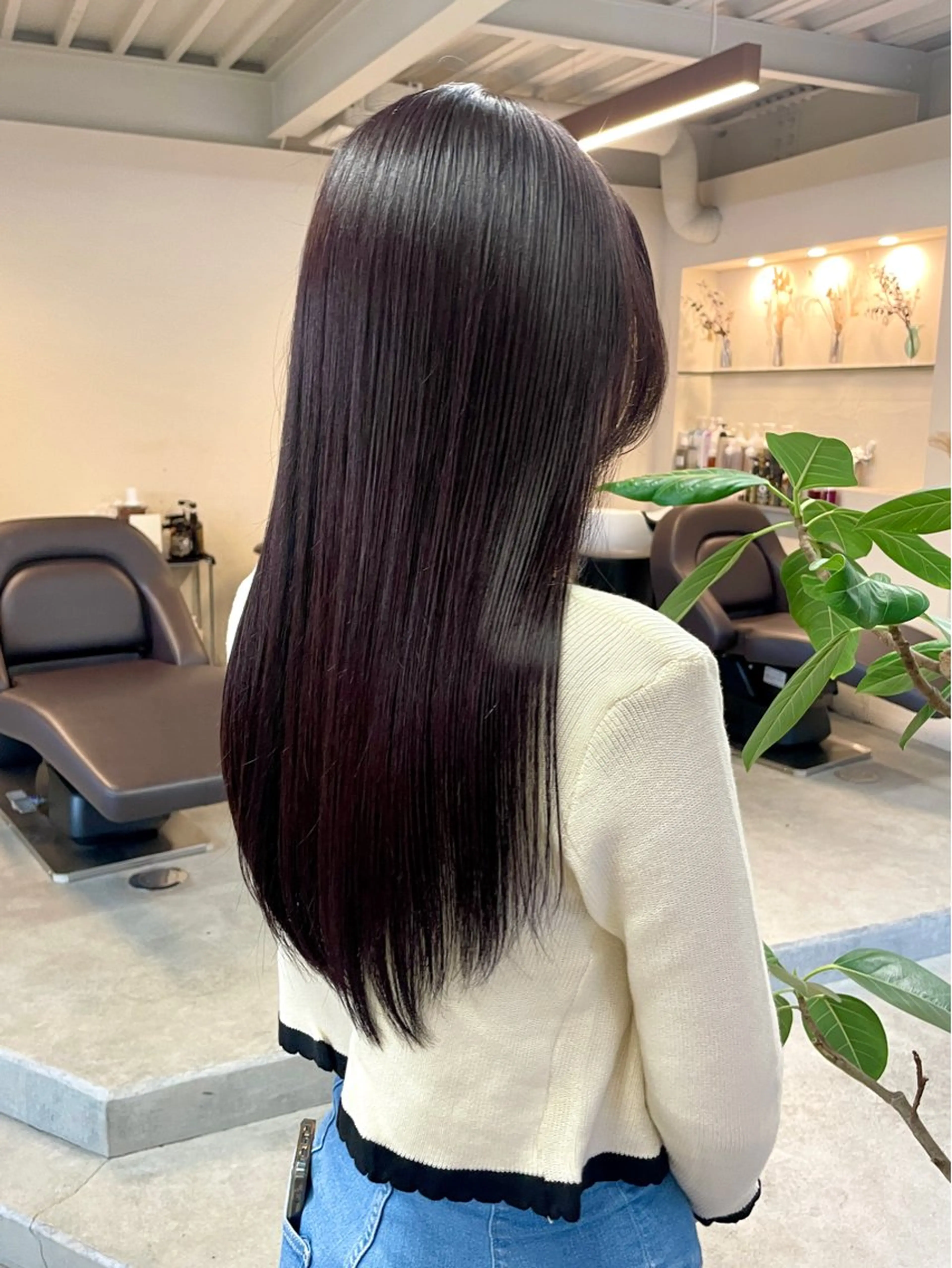 ロング カラー ディープラベンダー ラベンダーカラー 韓国風ヘア トリートメント カット ヘアカラー トリートメント ヘアセット Masena所属・💎韓国風レイヤー /ボブ💎Namiのヘアスタイル