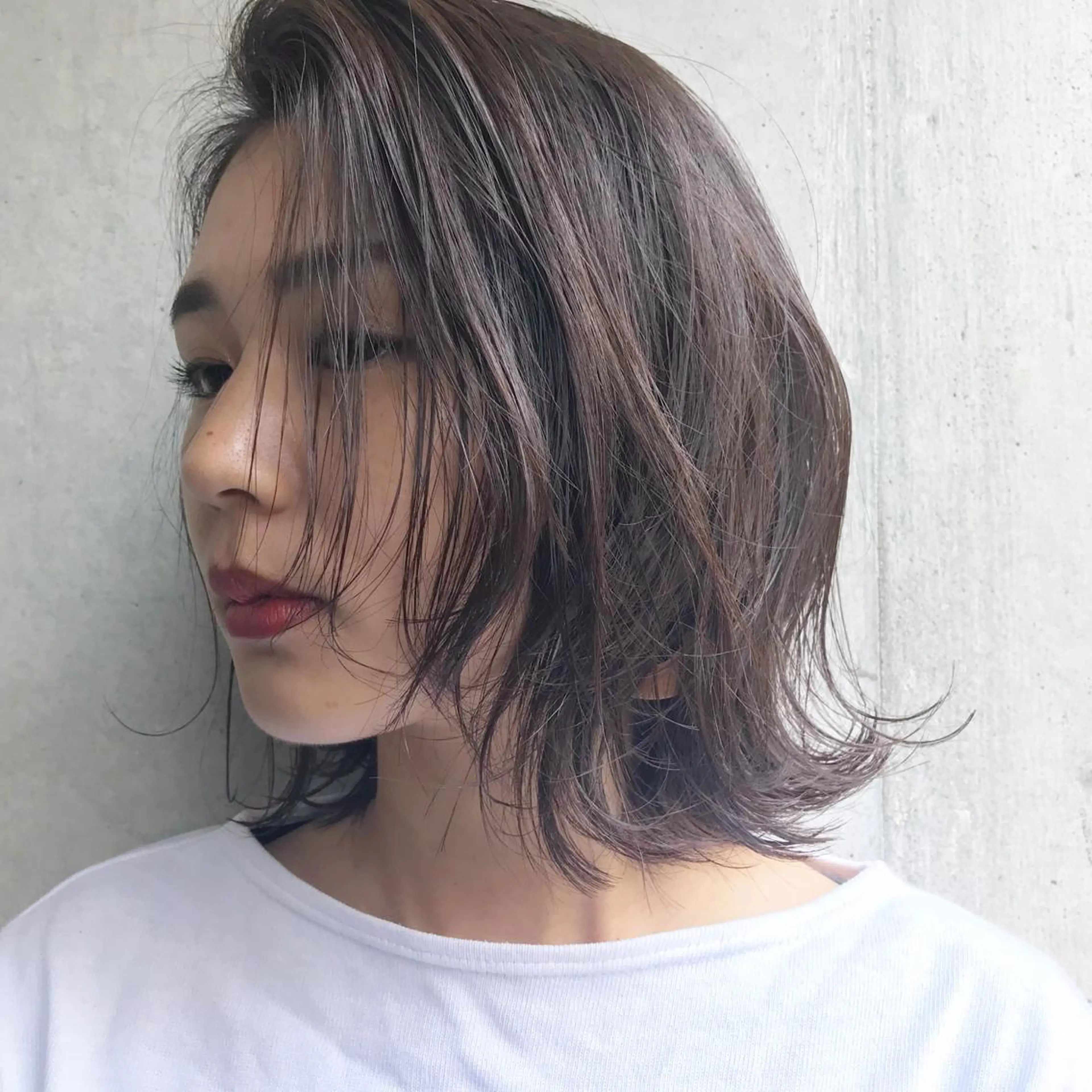 ミディアム ボブ トリートメント tatsumi/ボブ ウルフ/レイヤーのヘアスタイル