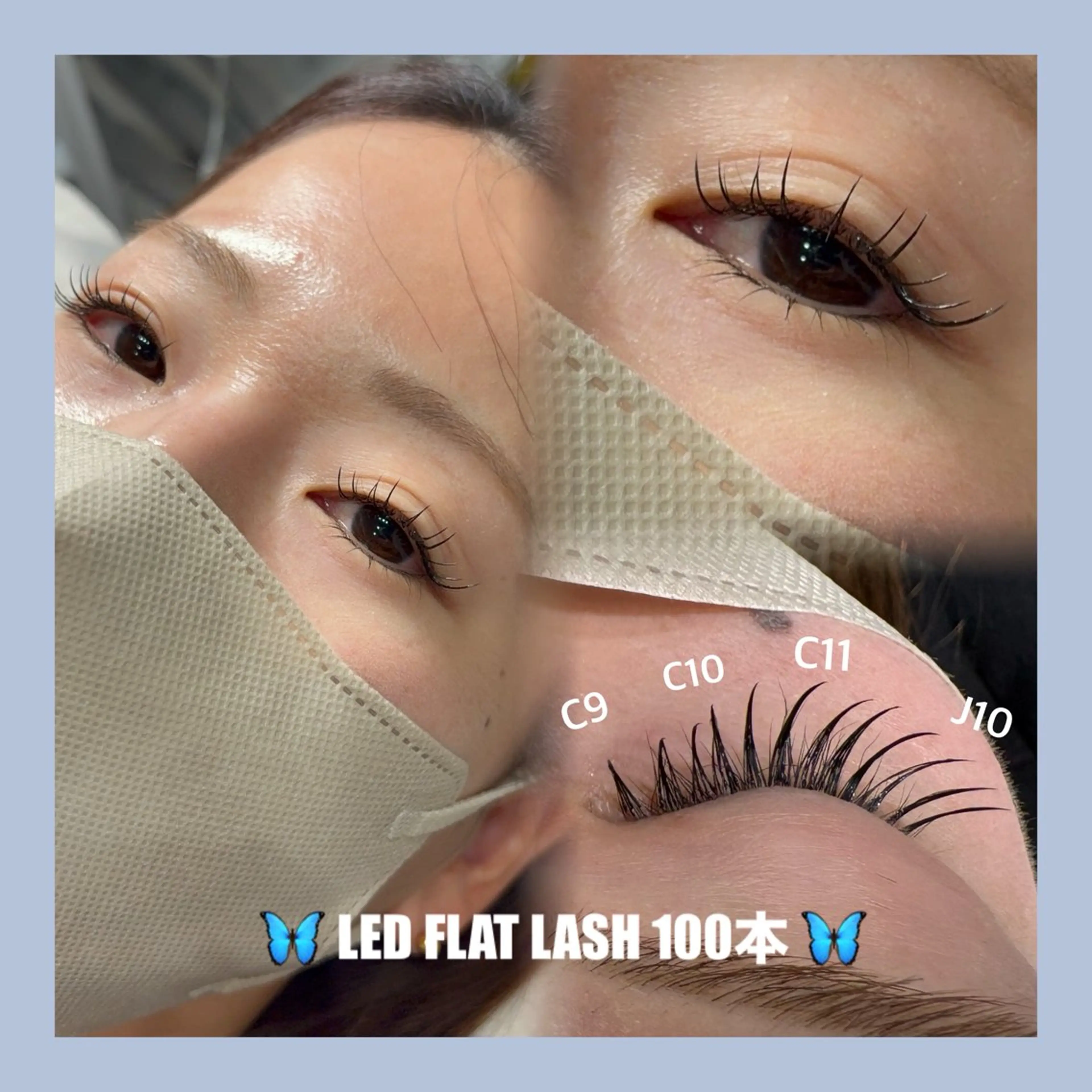 🌈LEDフラットラッシュ80〜100本🌈持ちの良さ⭕️オフ代+¥550の写真