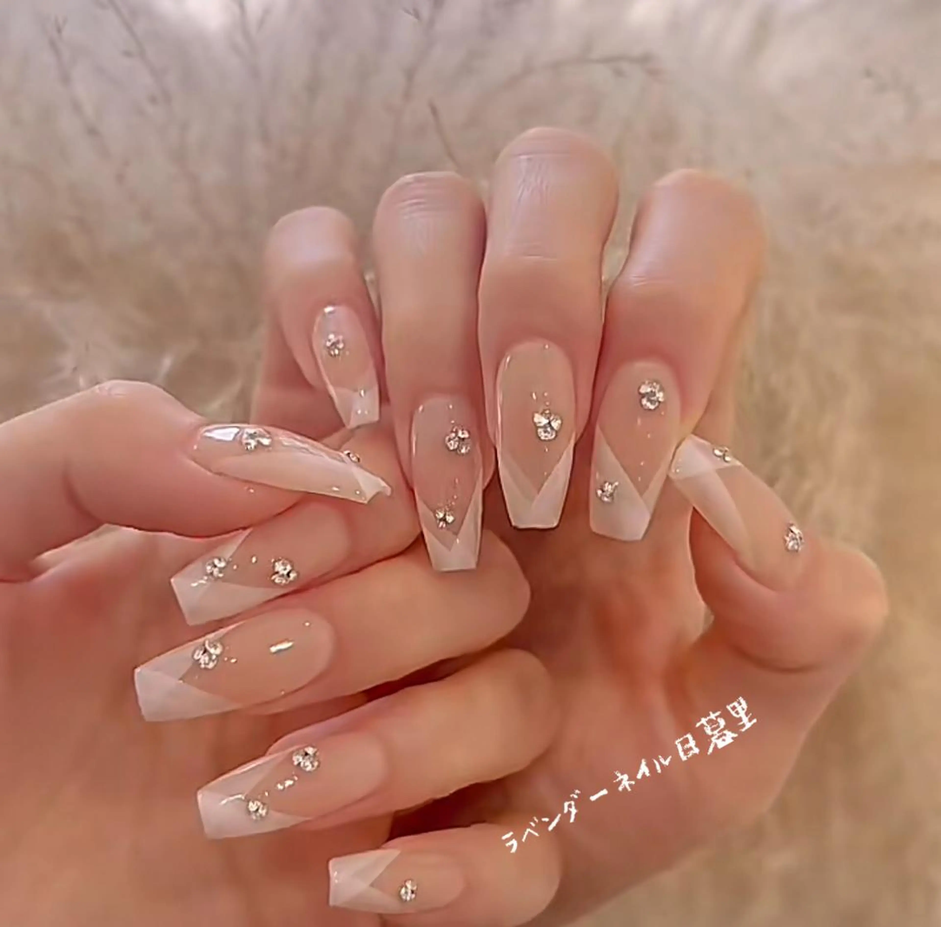 ネイル ハンドネイル ラベンダー💖日暮里 ルル💖ネイルのネイルデザイン