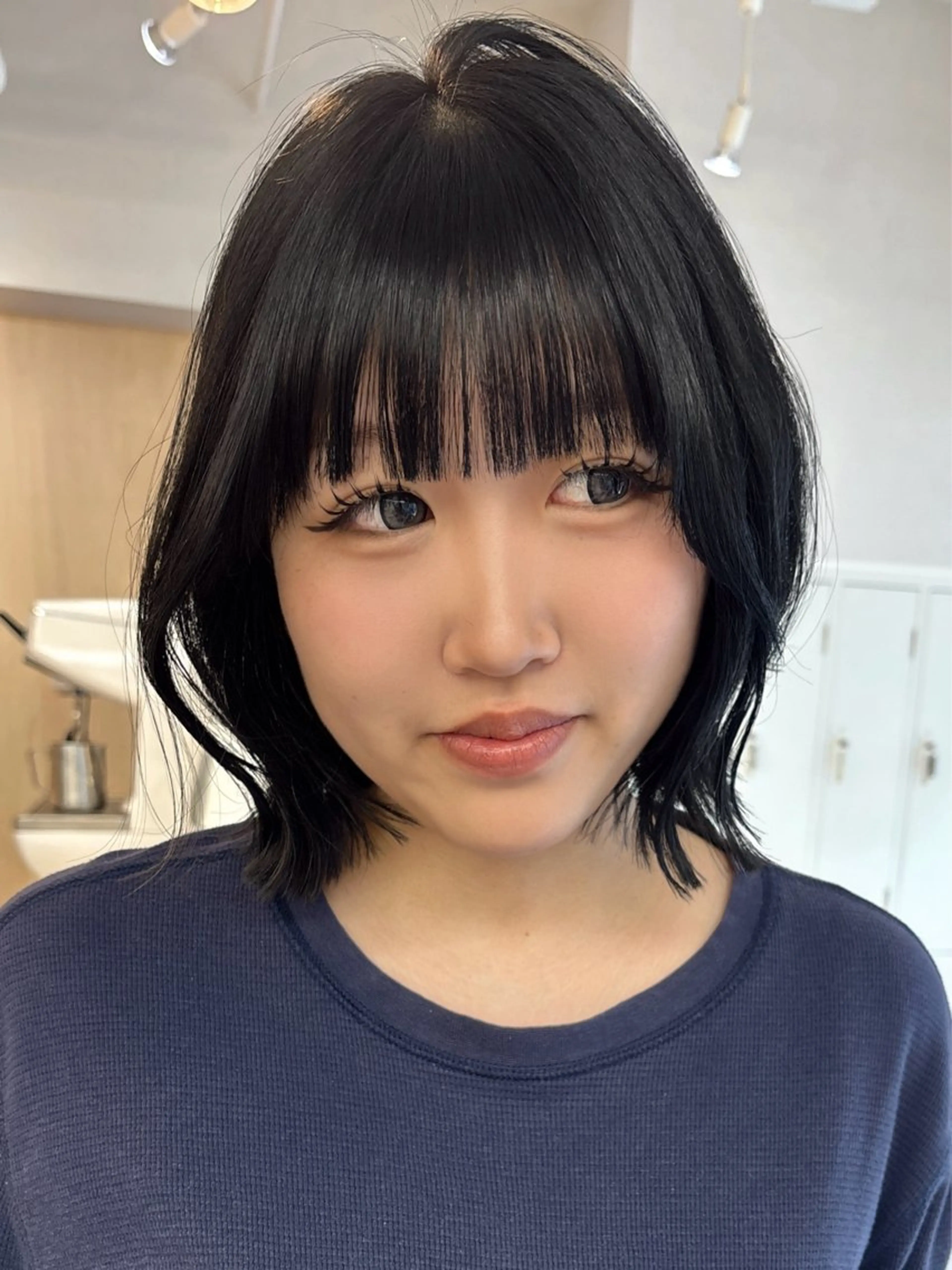 ショート ボブ くびれヘア カット ボブ/ベージュ /MIYUのヘアスタイル