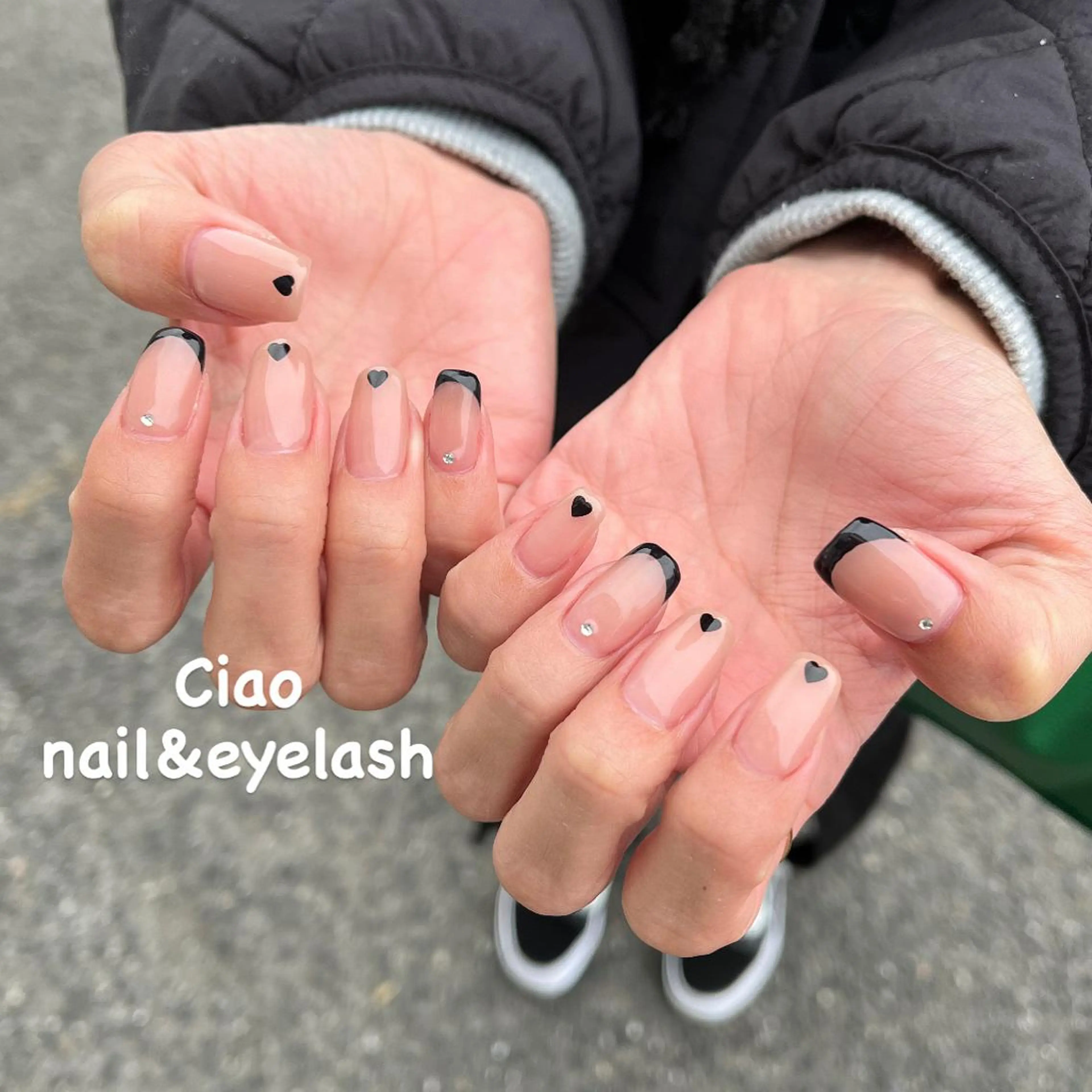 ネイル アートネイル 入学式 フレンチネイル ジェルネイル 卒業式 #Amin nail salonのネイルデザイン