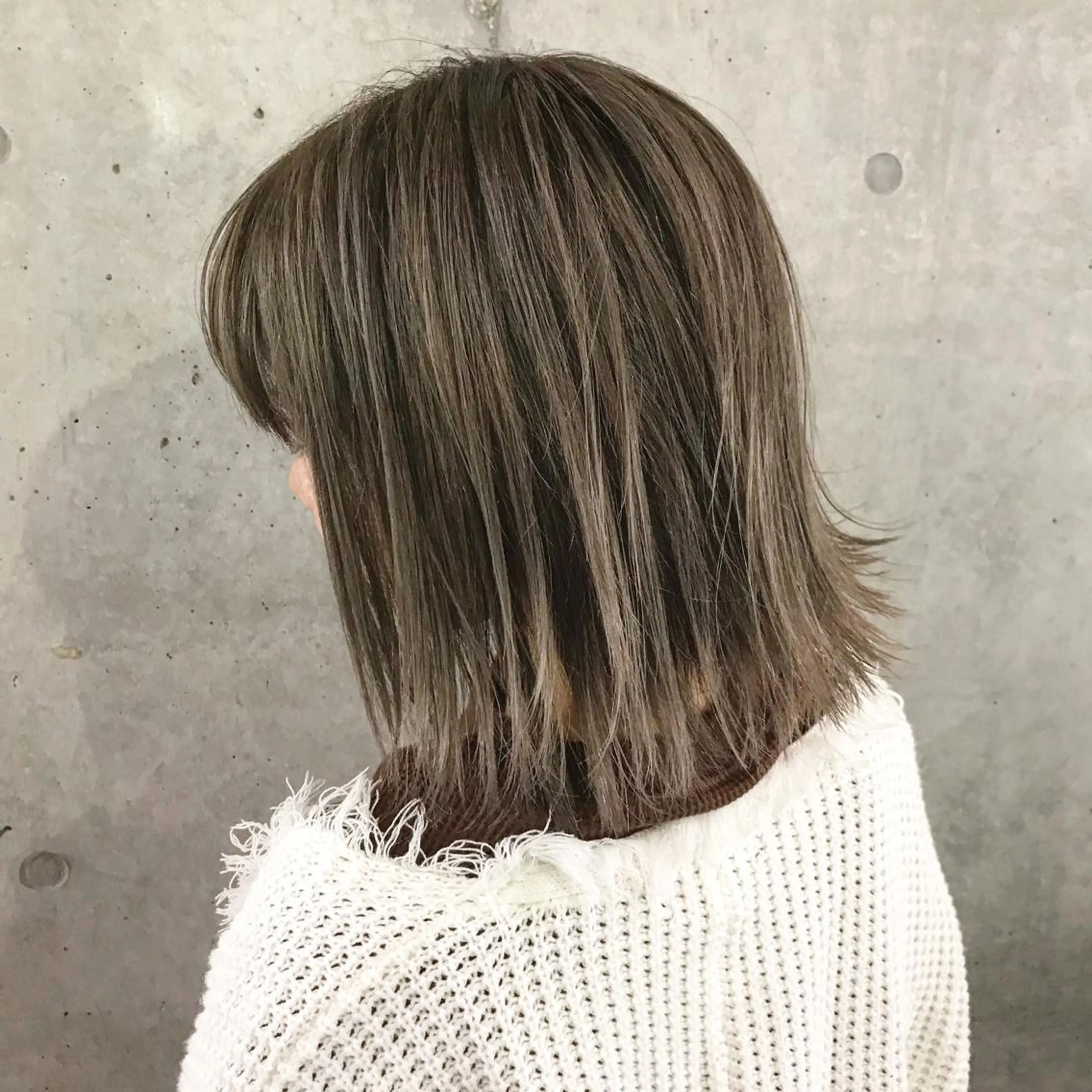 ミディアム カラー ヘアカラー トリートメント 北千住でカラーNo1 高橋優輔のヘアスタイル