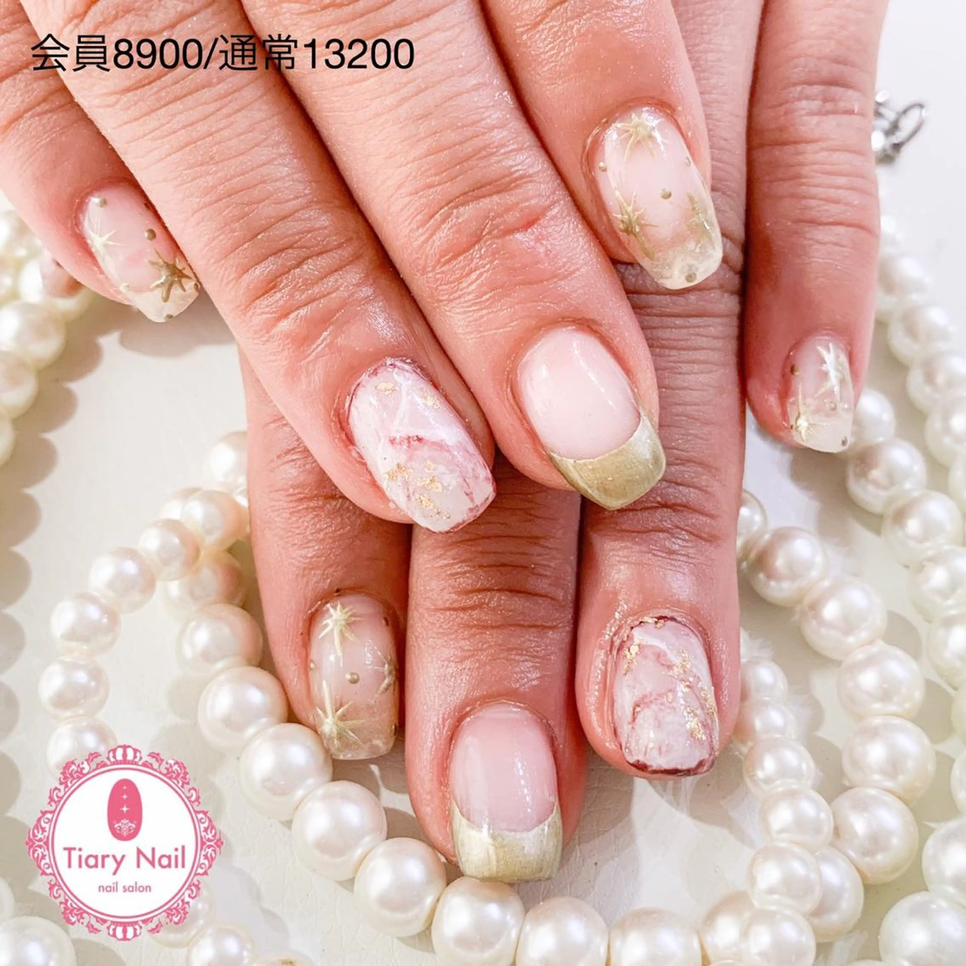 ネイル 桜ネイル 長さ出し オフィスネイル スカルプネイル シンプルネイル 💗🪽Tiary Nail🪽💗のネイルデザイン