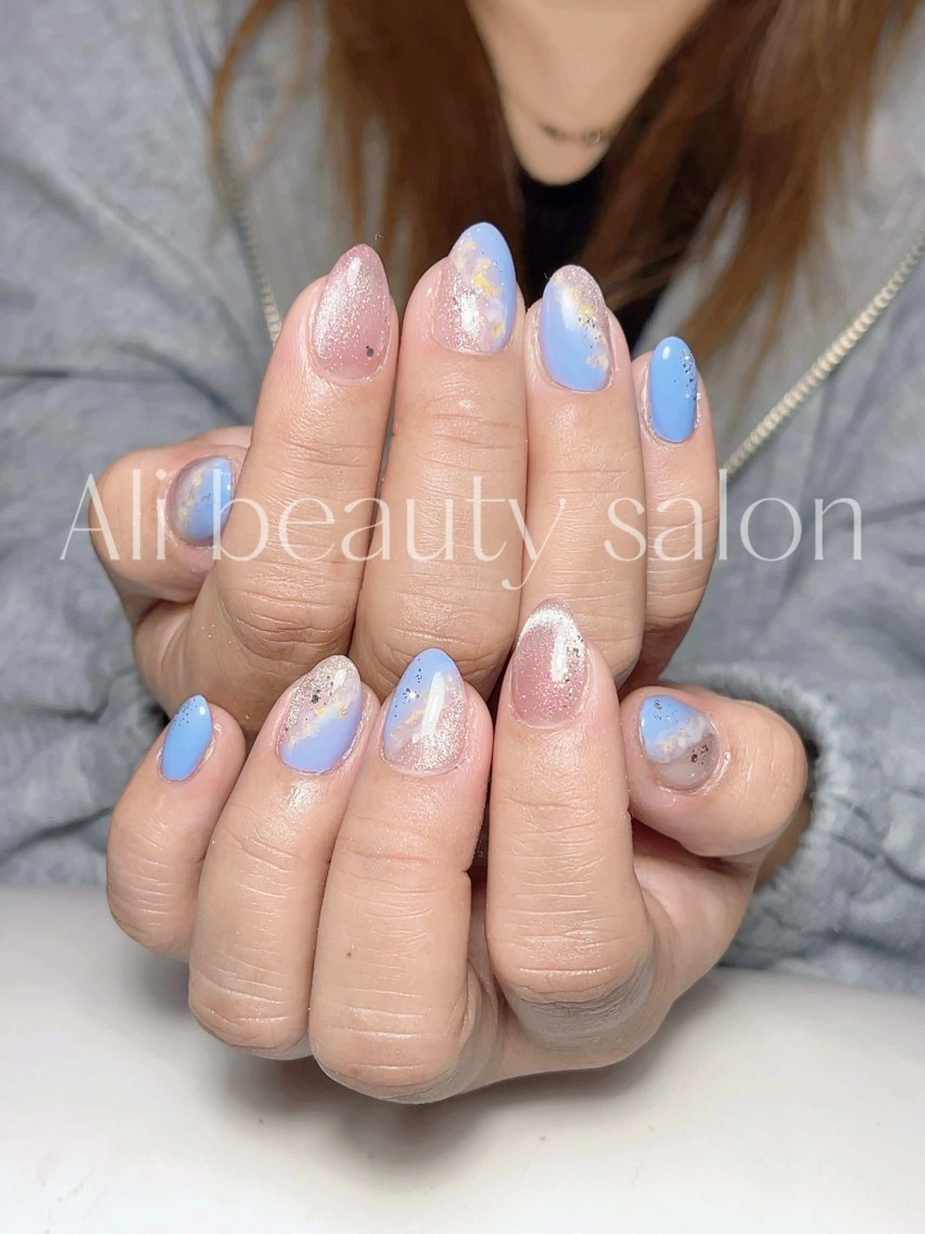 ネイル 大理石ネイル(マーブル) ハンドネイル Ali 新小岩 ネイル専門のネイルデザイン
