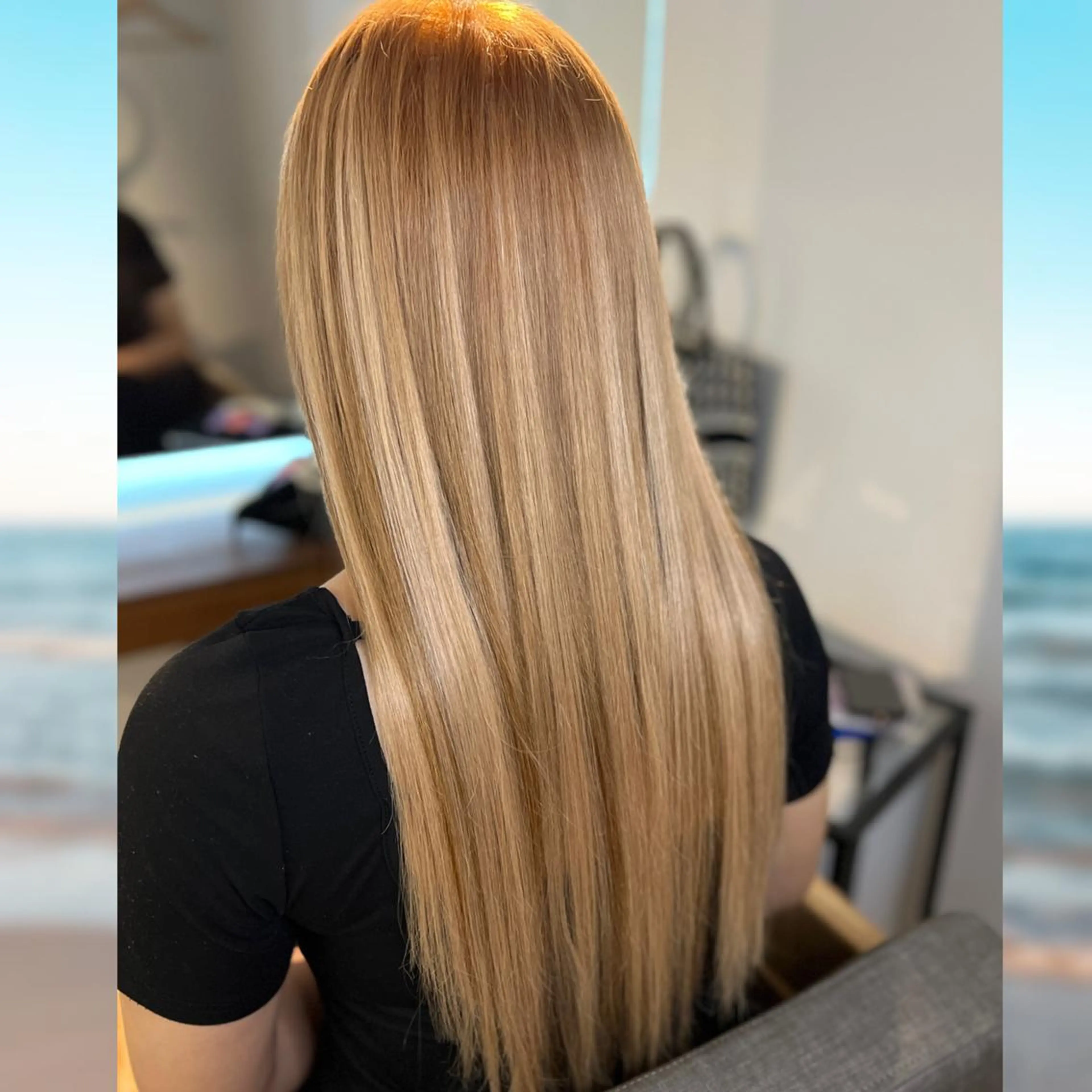 ロング カラー ヘアアレンジ 韓国ヘア❌艶髪🫧羽 🪽エク人気No1◎のヘアスタイル