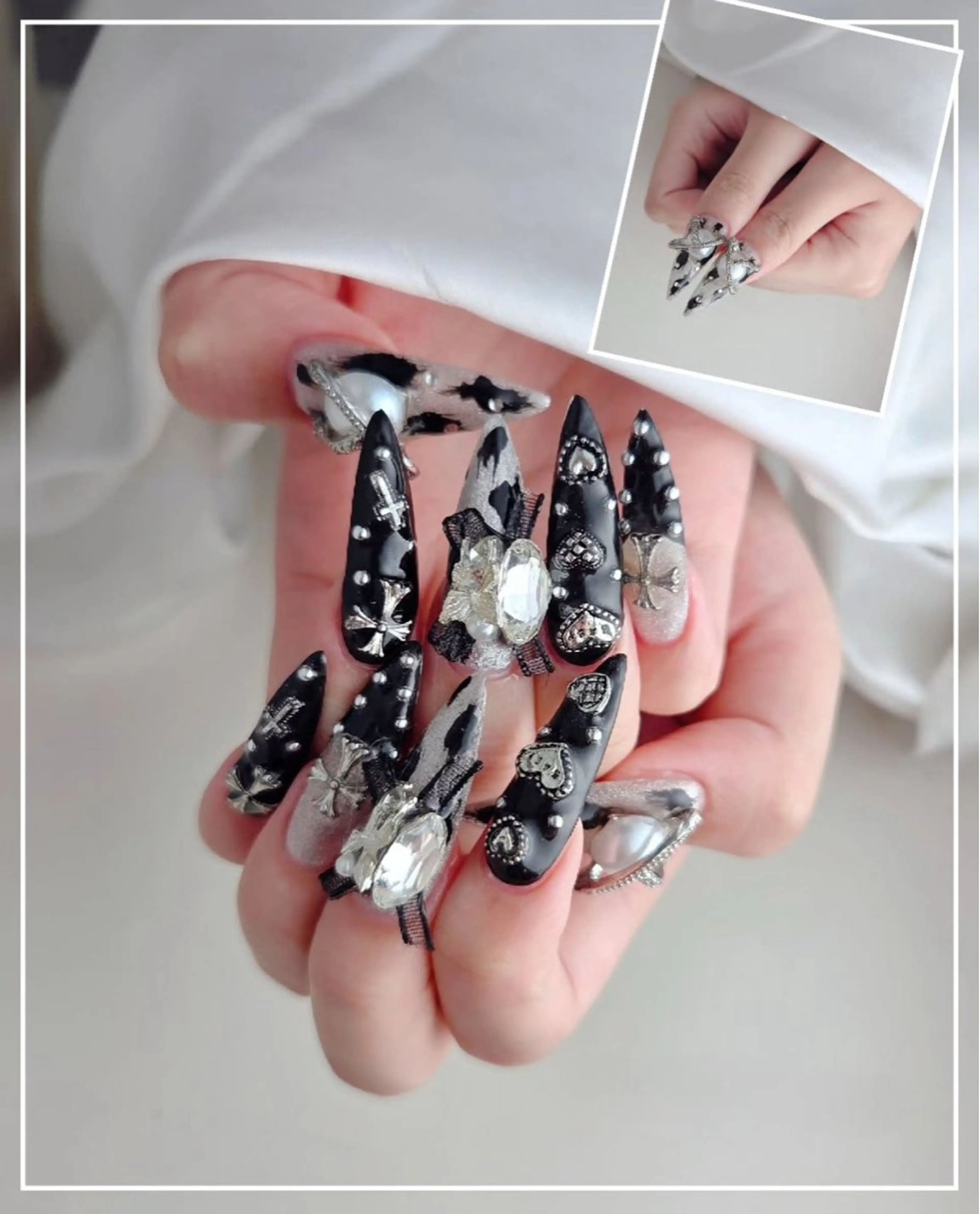 ネイル キラキラネイル マグネットネイル ミラーネイル ニュアンスネイル 春ネイル ハンドネイル Lyna 池袋のネイルデザイン