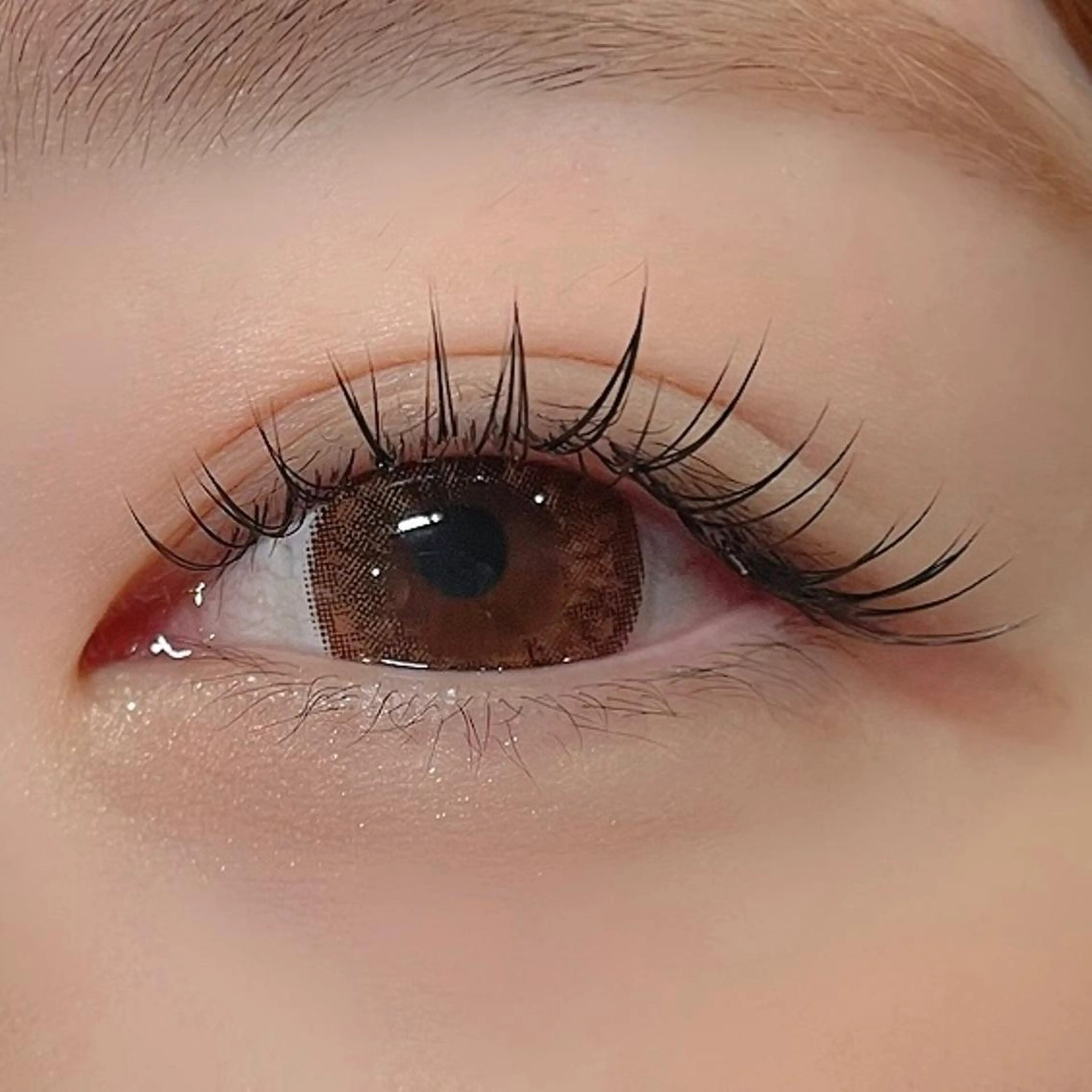 LEDエクステ120本から140本まで無料モデルの写真