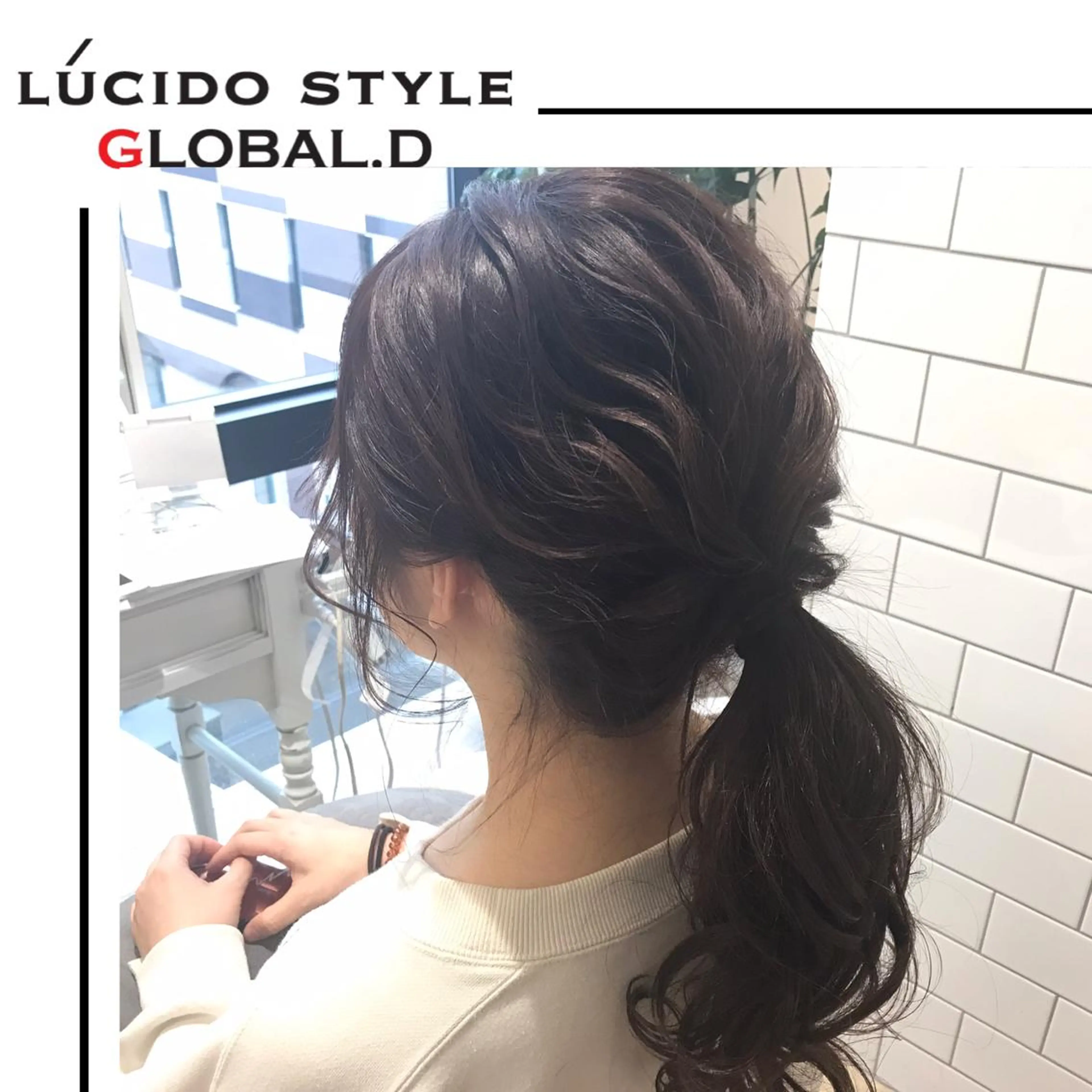 ロング ヘアアレンジ Lall You 大阪所属・🥛洒落髪小顔cut なら龍崎🥛のヘアスタイル