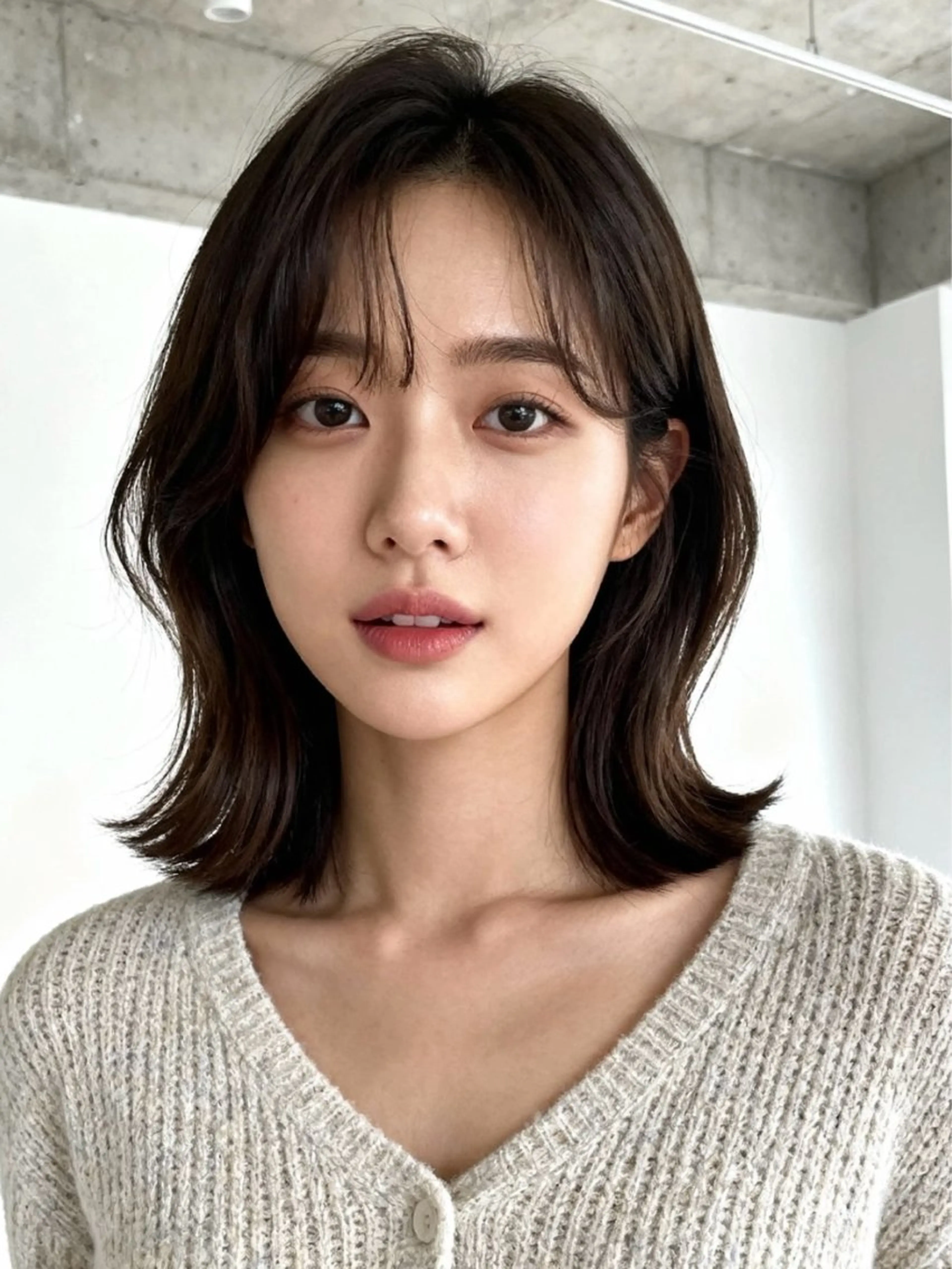 ミディアム カラー ミディアムレイヤー アディクシーカラー 透明感カラー くびれヘア 顔まわりレイヤー カット ヘアカラー トリートメント 韓国レイヤーカット 🫧大阪梅田レイヤーのヘアスタイル