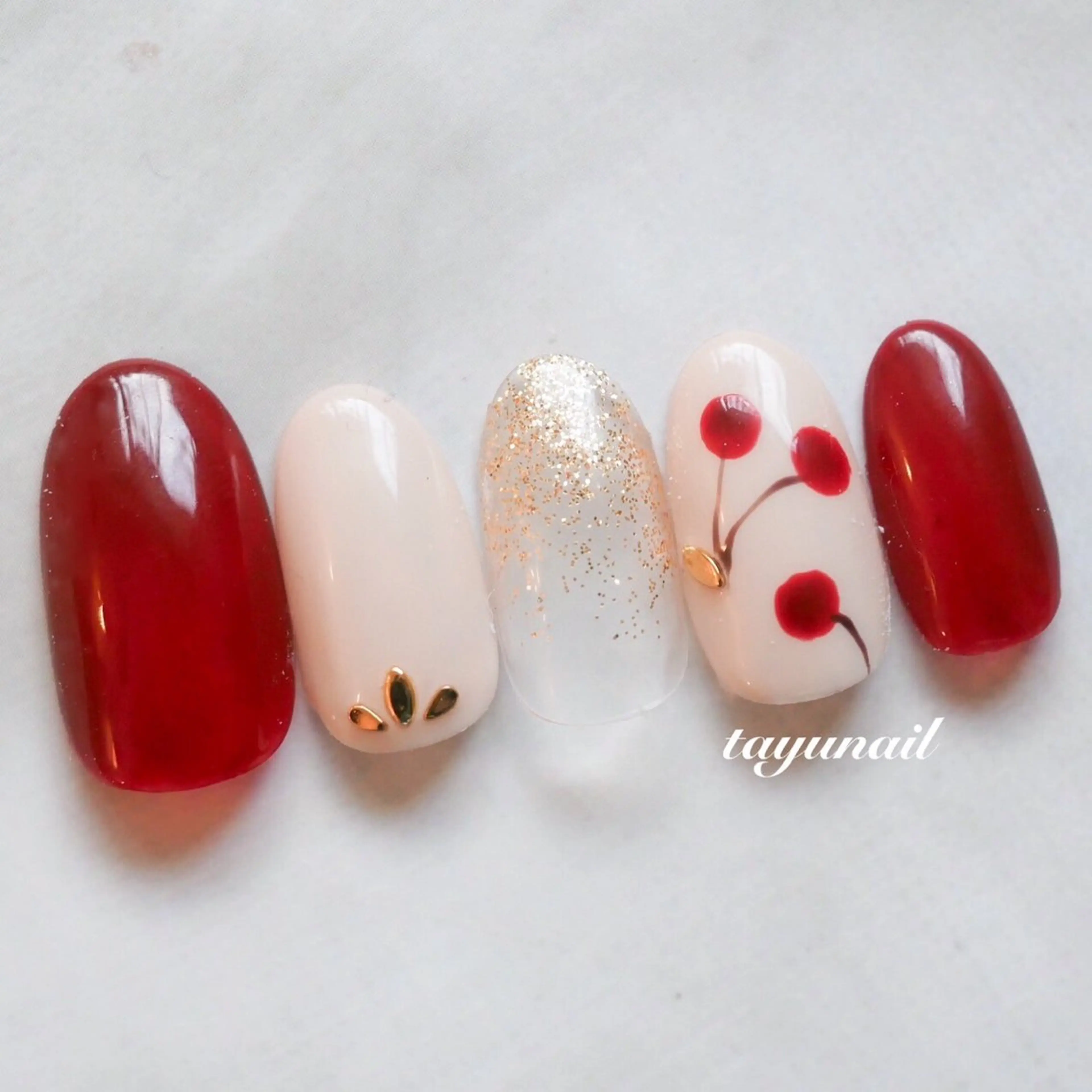 ネイル アートネイル ジェルネイル パラジェル 春ネイル ハンドネイル ネイルサロン 【たゆnail】のネイルデザイン
