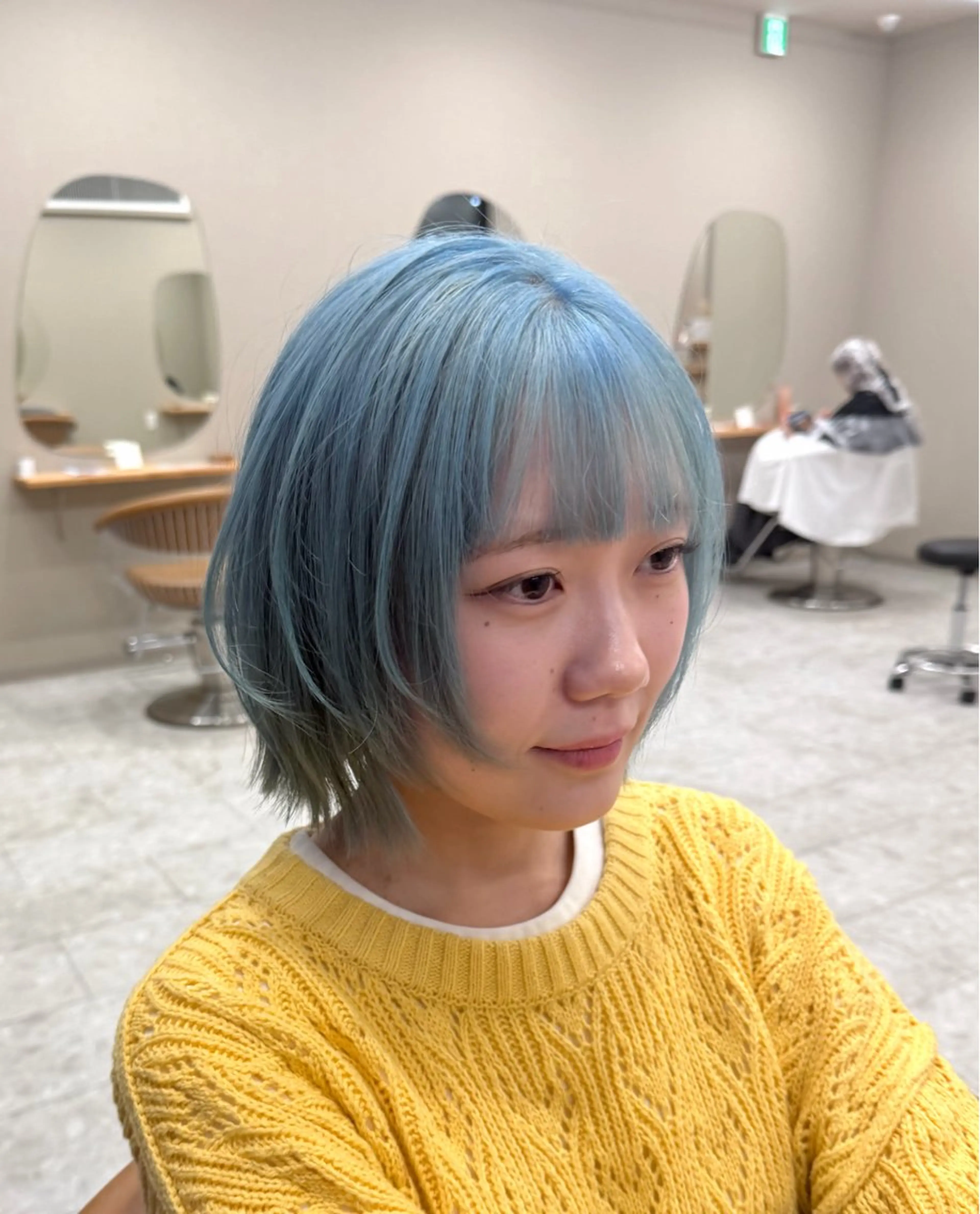 ミディアム ヘアカラー 福田 美波のヘアスタイル