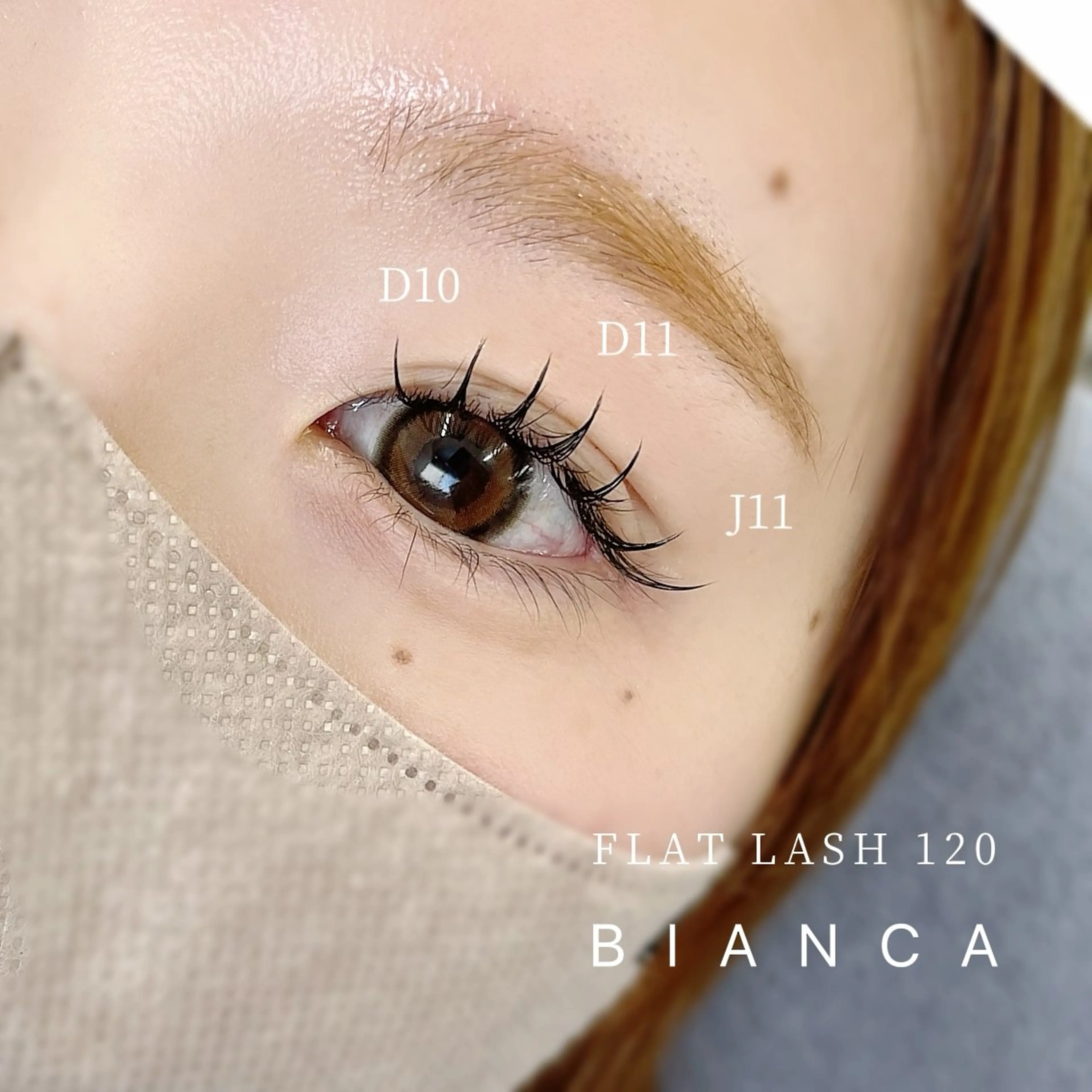 🐨 期間限定 💭 束感仕上げOK❕フラットラッシュ【100本】¥4800 再来+指名料¥330［八王子/マツエク］の写真