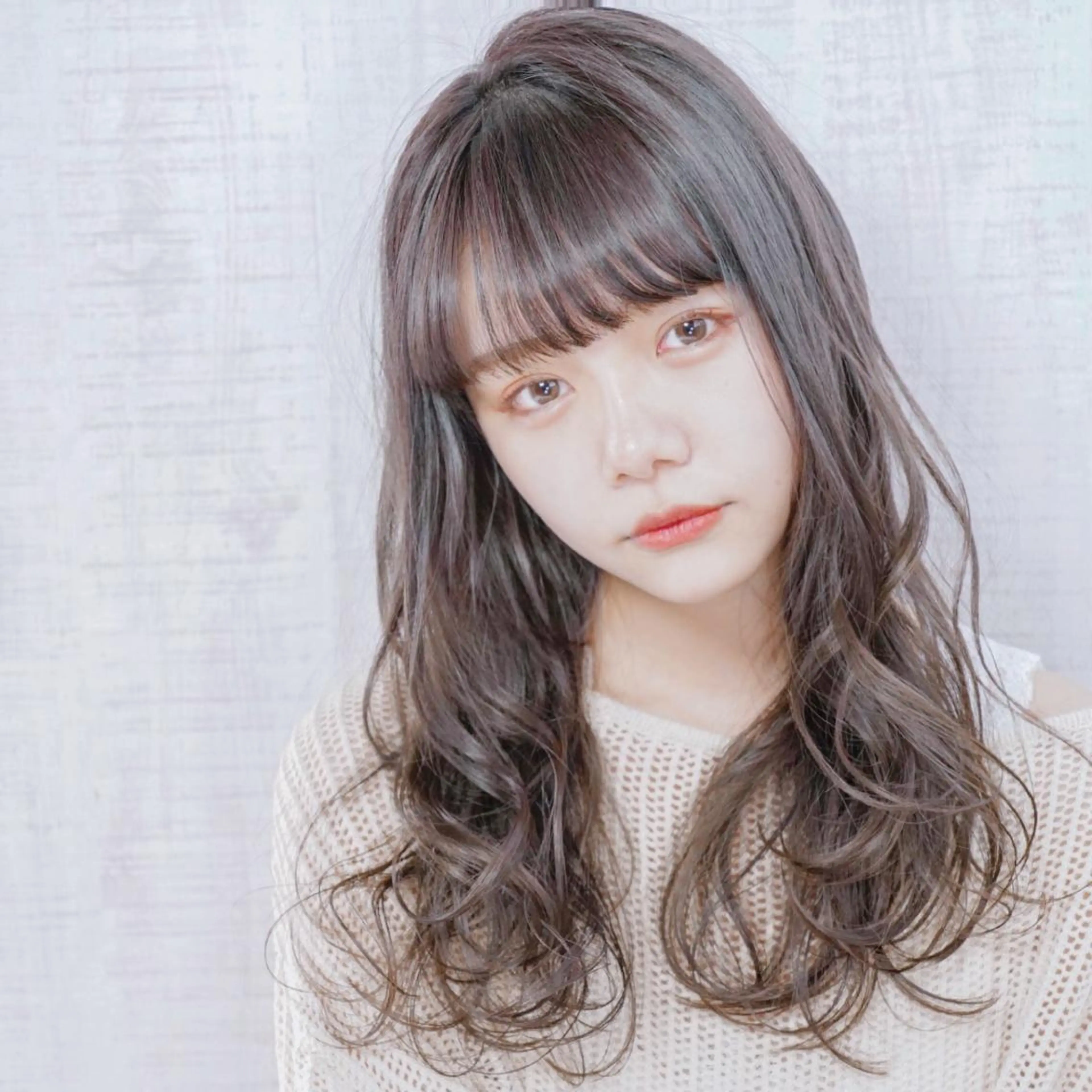 セミロング 新宿/韓国風レイヤー 髪質改善/渋谷直樹のヘアスタイル