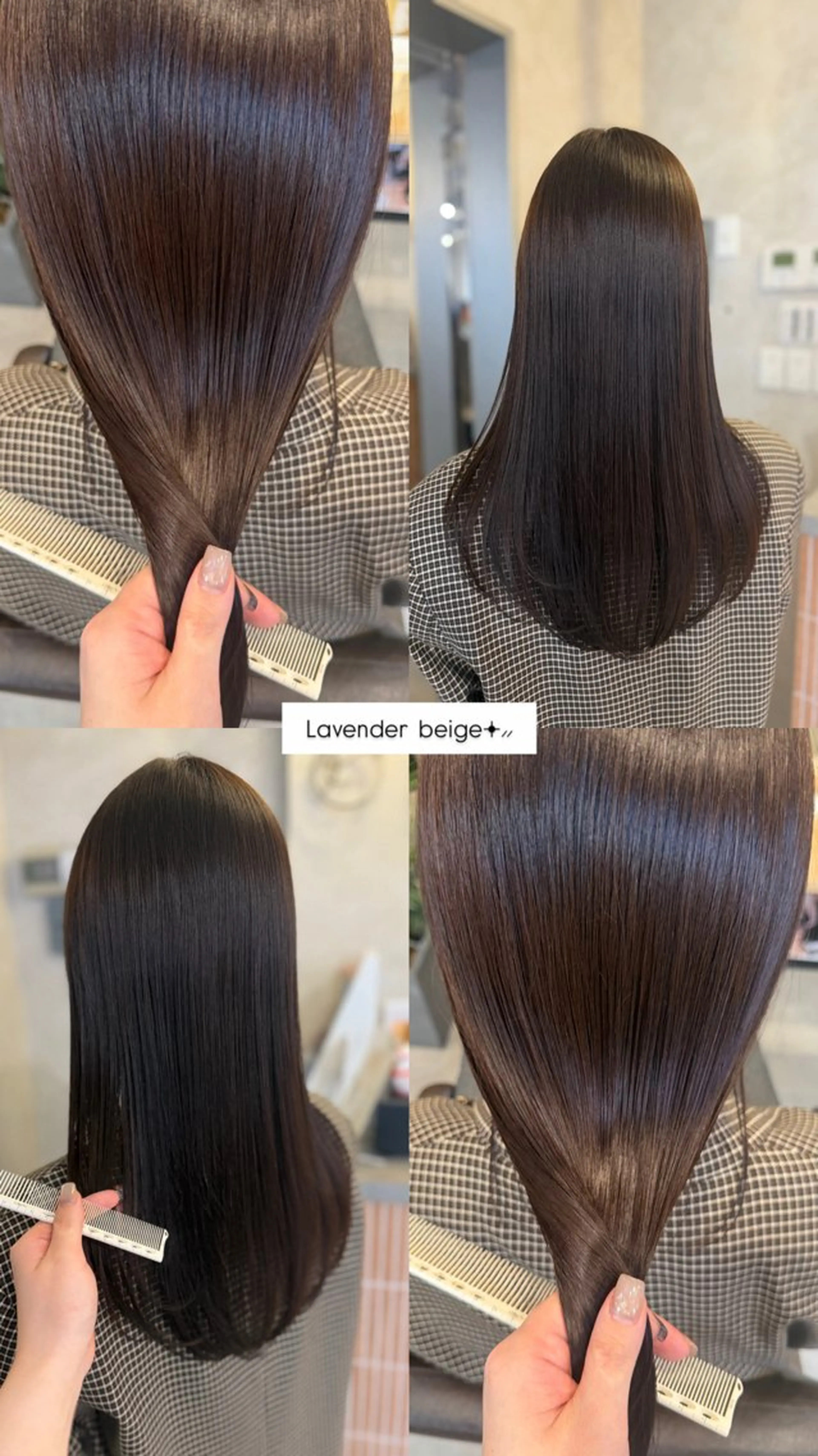 セミロング カラー ベージュカラー ラベンダーカラー カット ヘアカラー トリートメント 梅田/ 髪質改善/ 似合わせ/RINKAのヘアスタイル