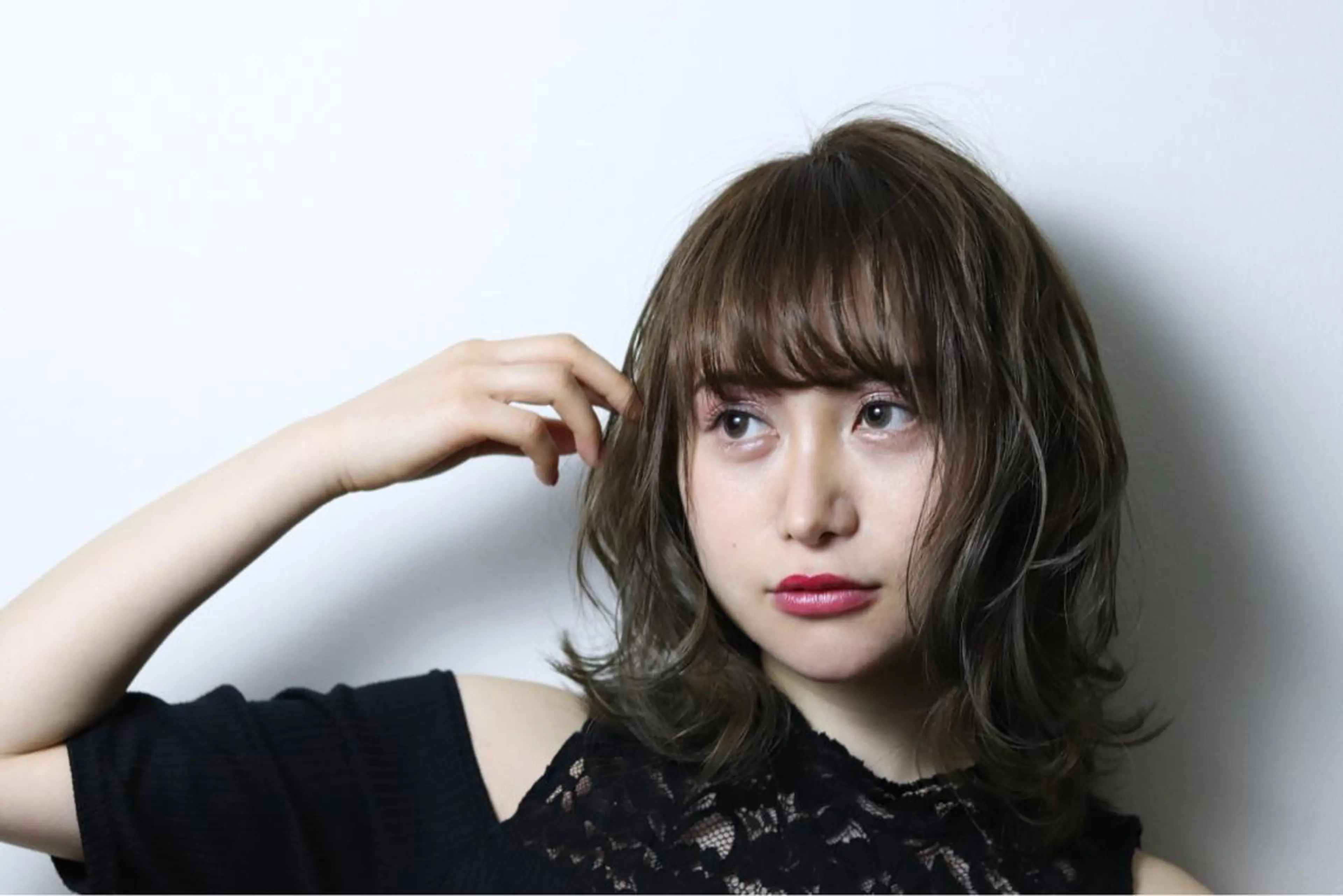 ミディアム カラー アッシュ 似合わせ/代表 髪質改善/山田将大のヘアスタイル