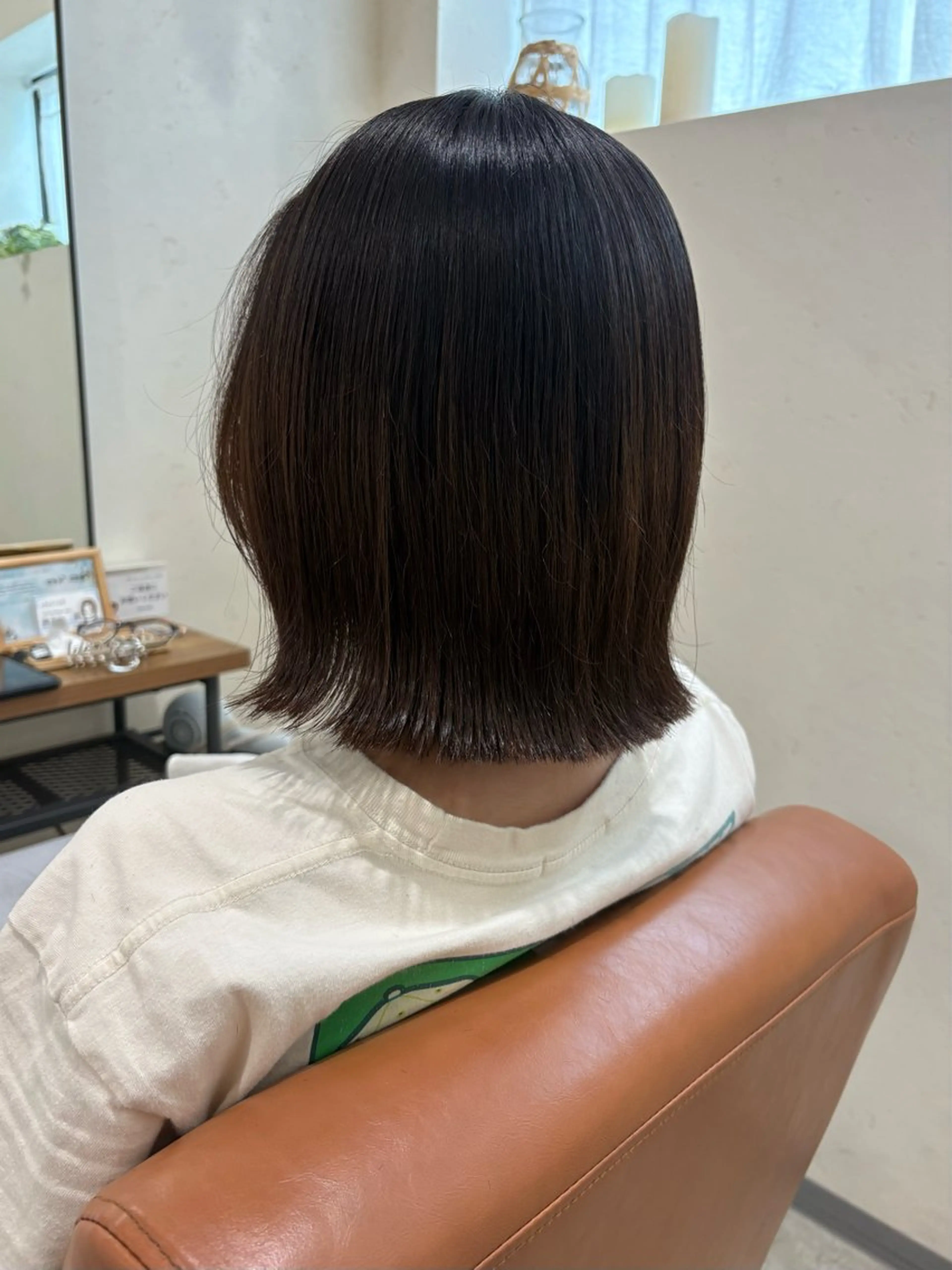 ショート ボブ 艶感暖色カラー /透明感/瀬戸山舞のヘアスタイル