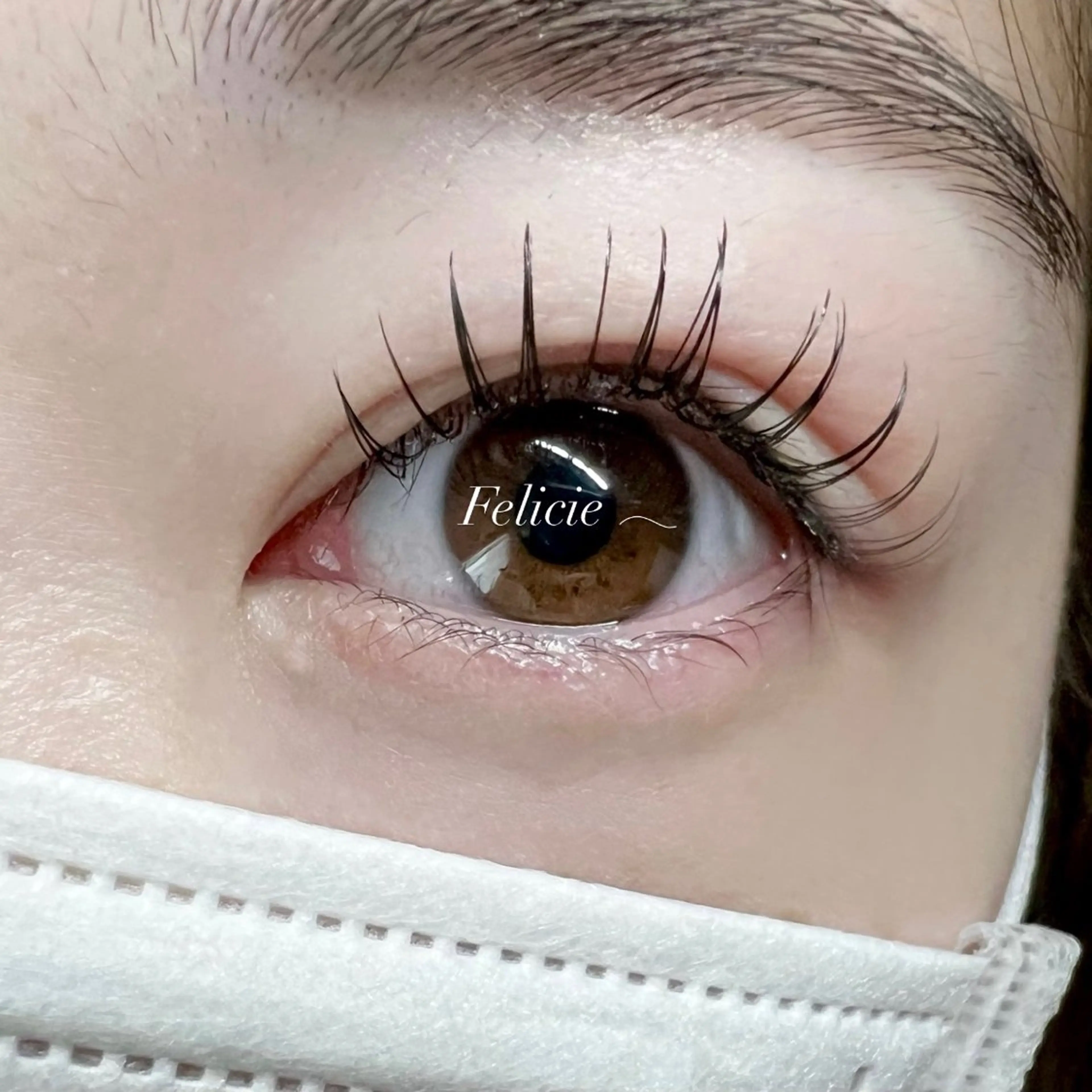 マツエク・マツパ フラットラッシュ マツエク Felicie＊ Sayakaのマツエク・マツパデザイン