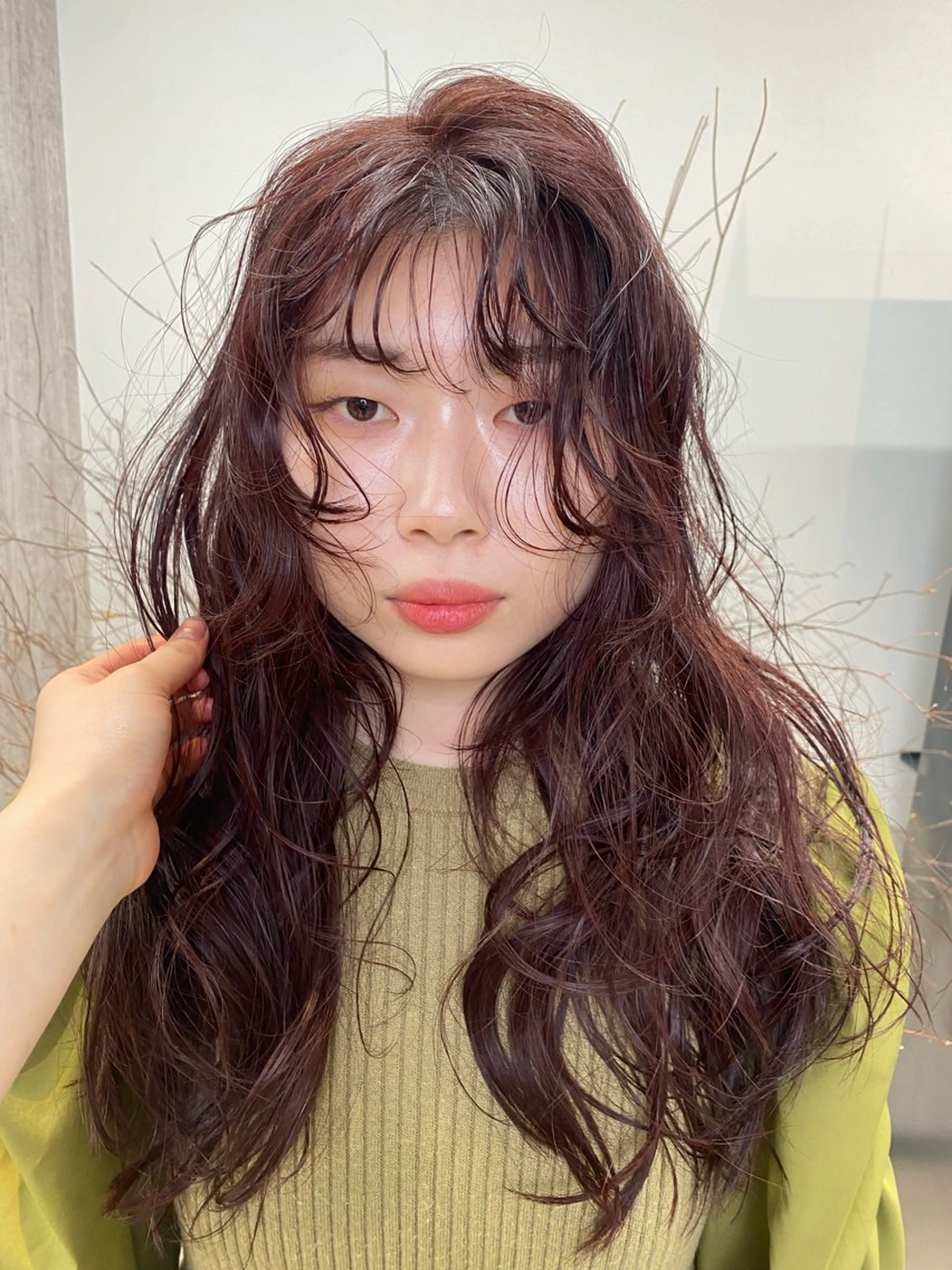 ロング 木村 夢のヘアスタイル