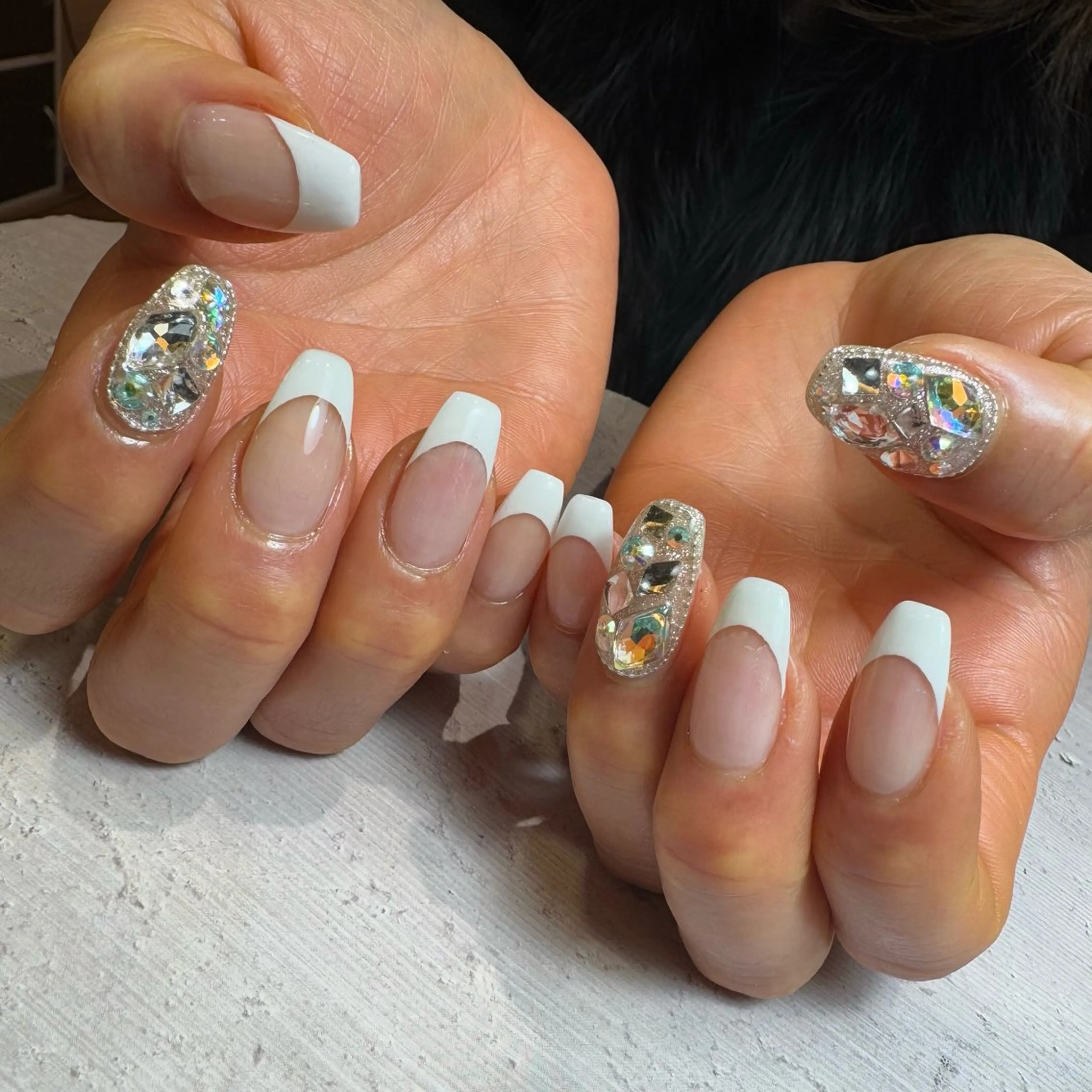 フレンチネイル　　　　　　　　　　　　　　　初回オフ代無料の写真