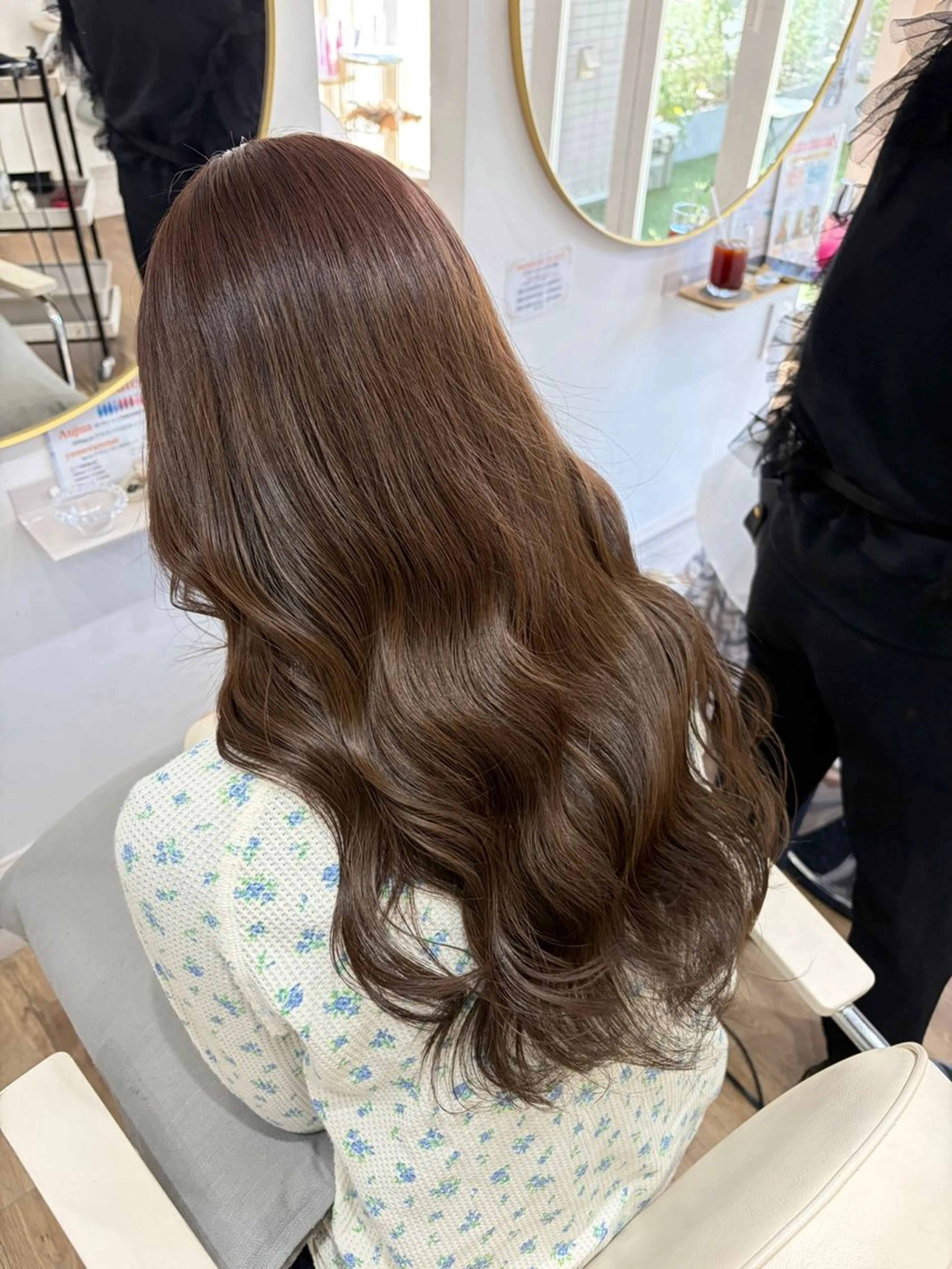 ロング ヘアカラー トリートメント mio♡ベージュ特化 🎀透明感カラーのヘアスタイル