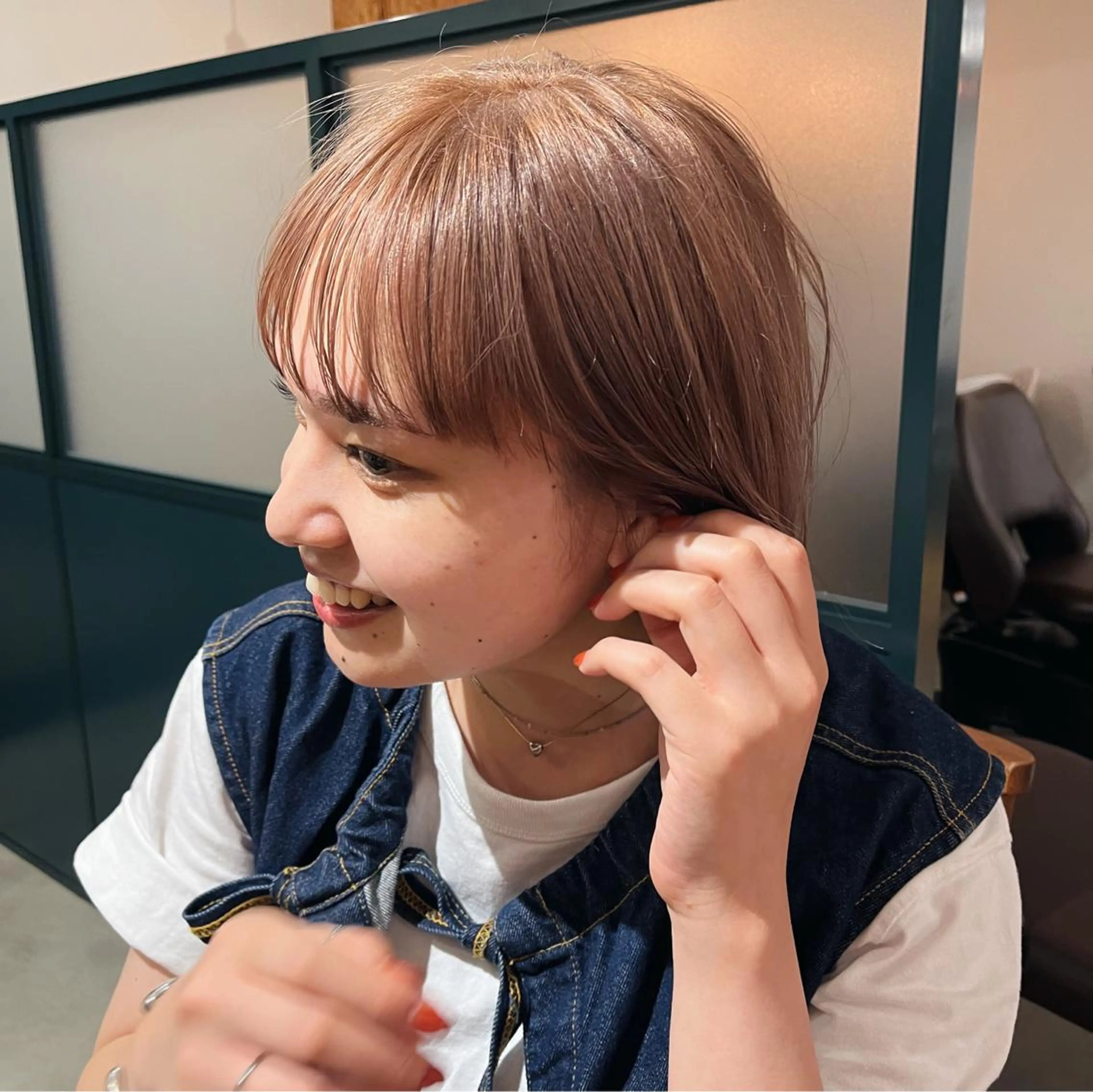 ショート カラー 暖色/パーマ 🌼クニトウメイのヘアスタイル