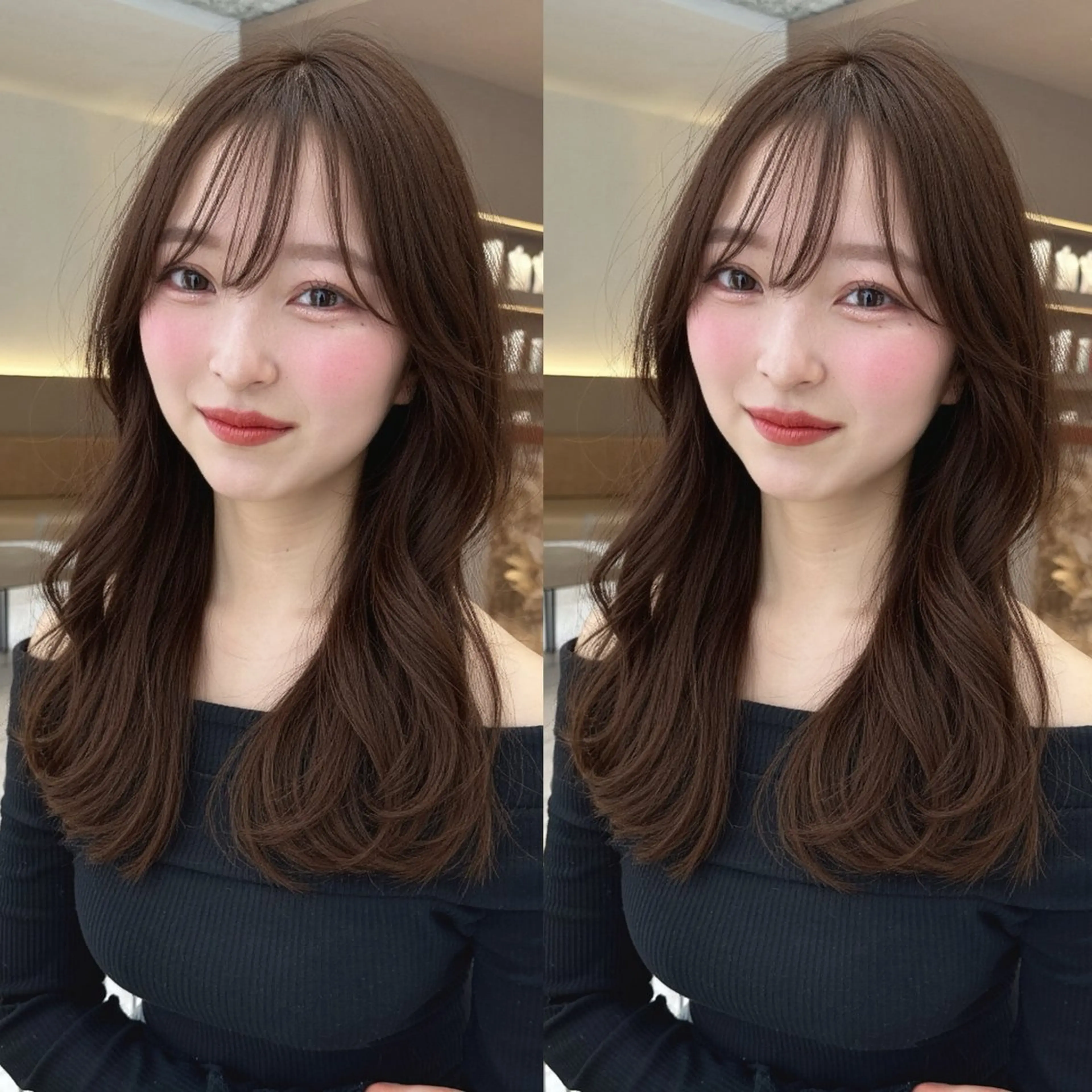 ミディアム カットモデル募集 長谷川のヘアスタイル