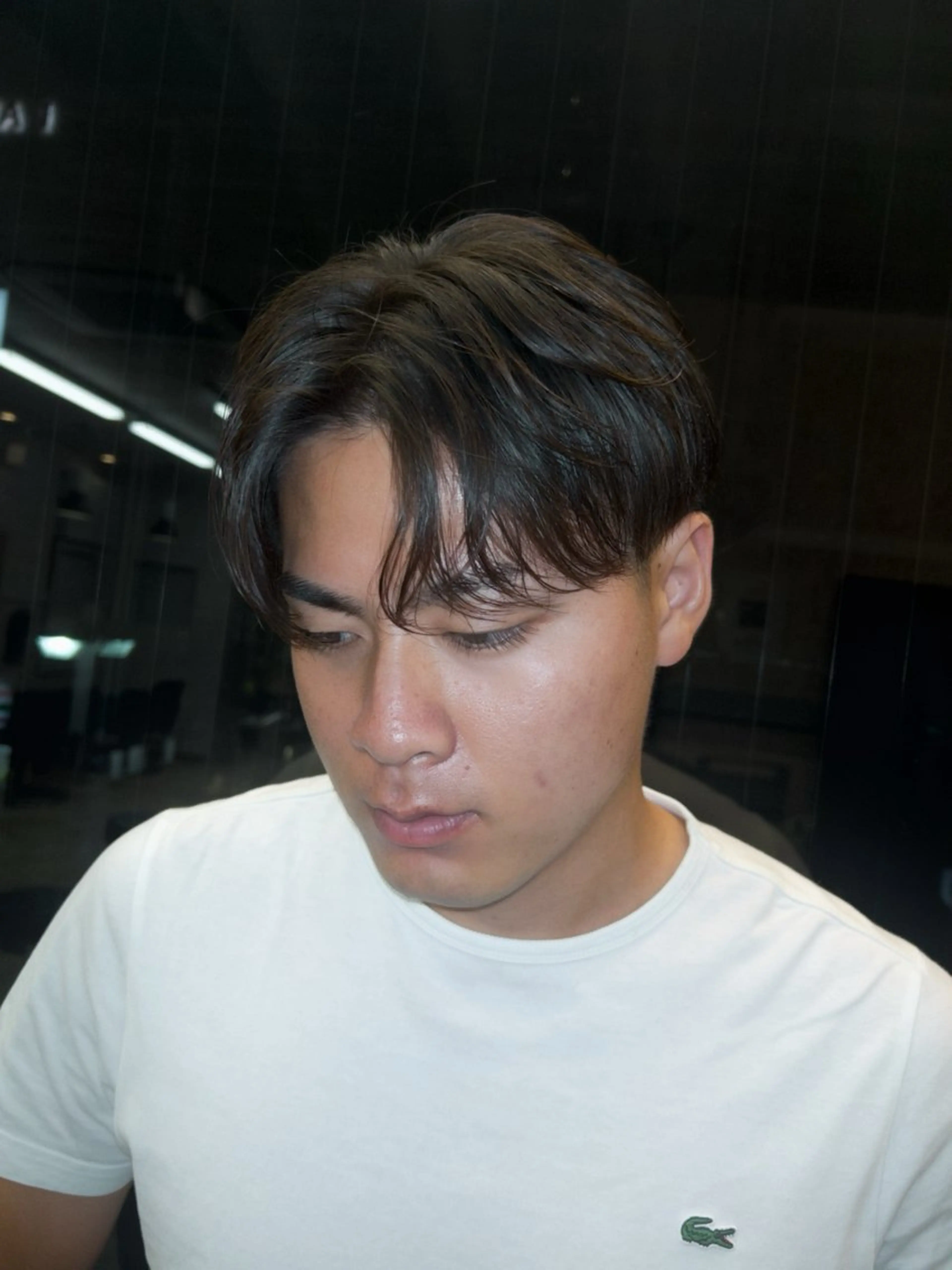 メンズ フェザーパーマ メンズパーマ カット パーマ tiel 小山莉々のヘアスタイル