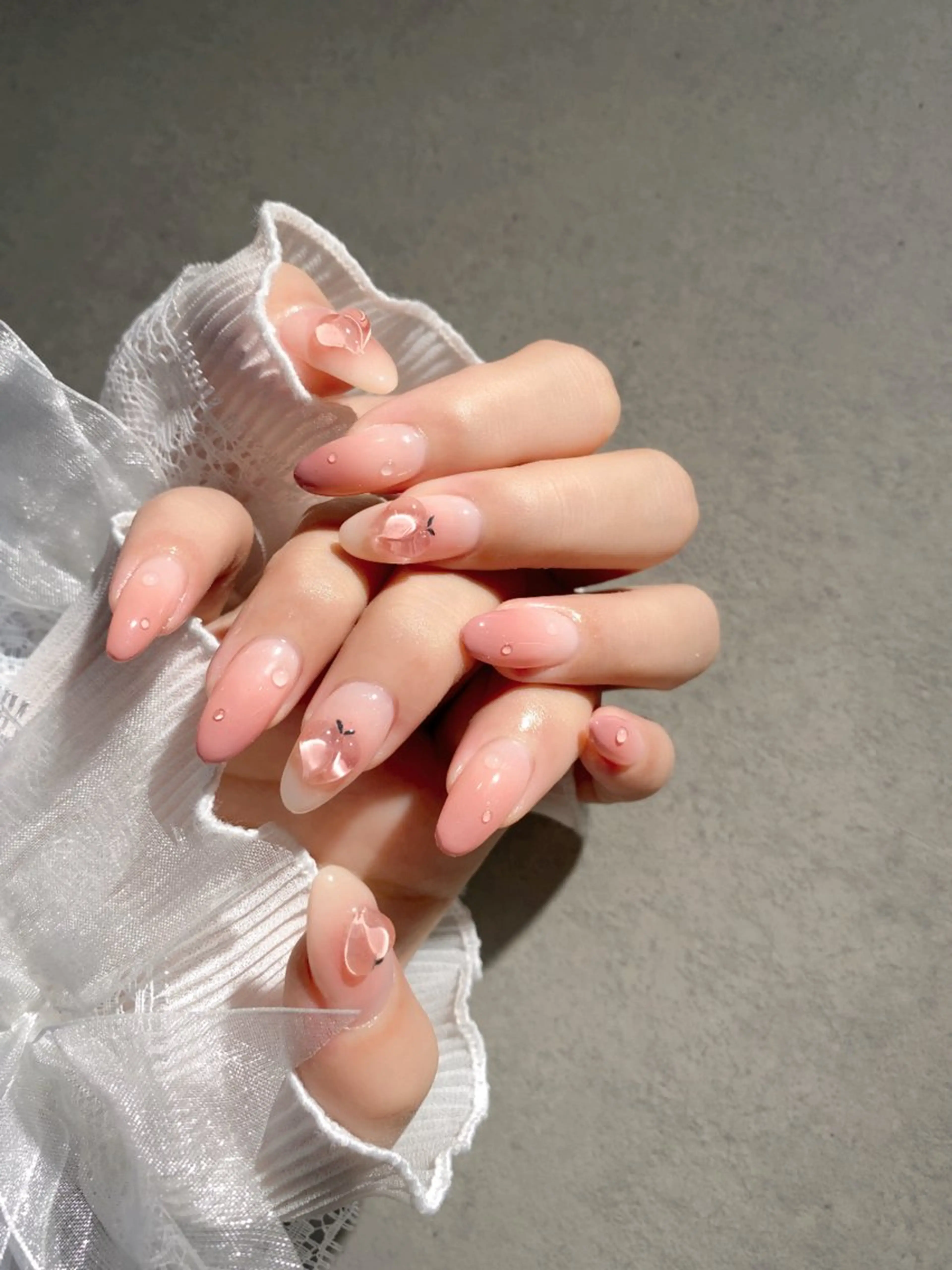 ネイル I-nailロング /ワンホン/キラキラのネイルデザイン