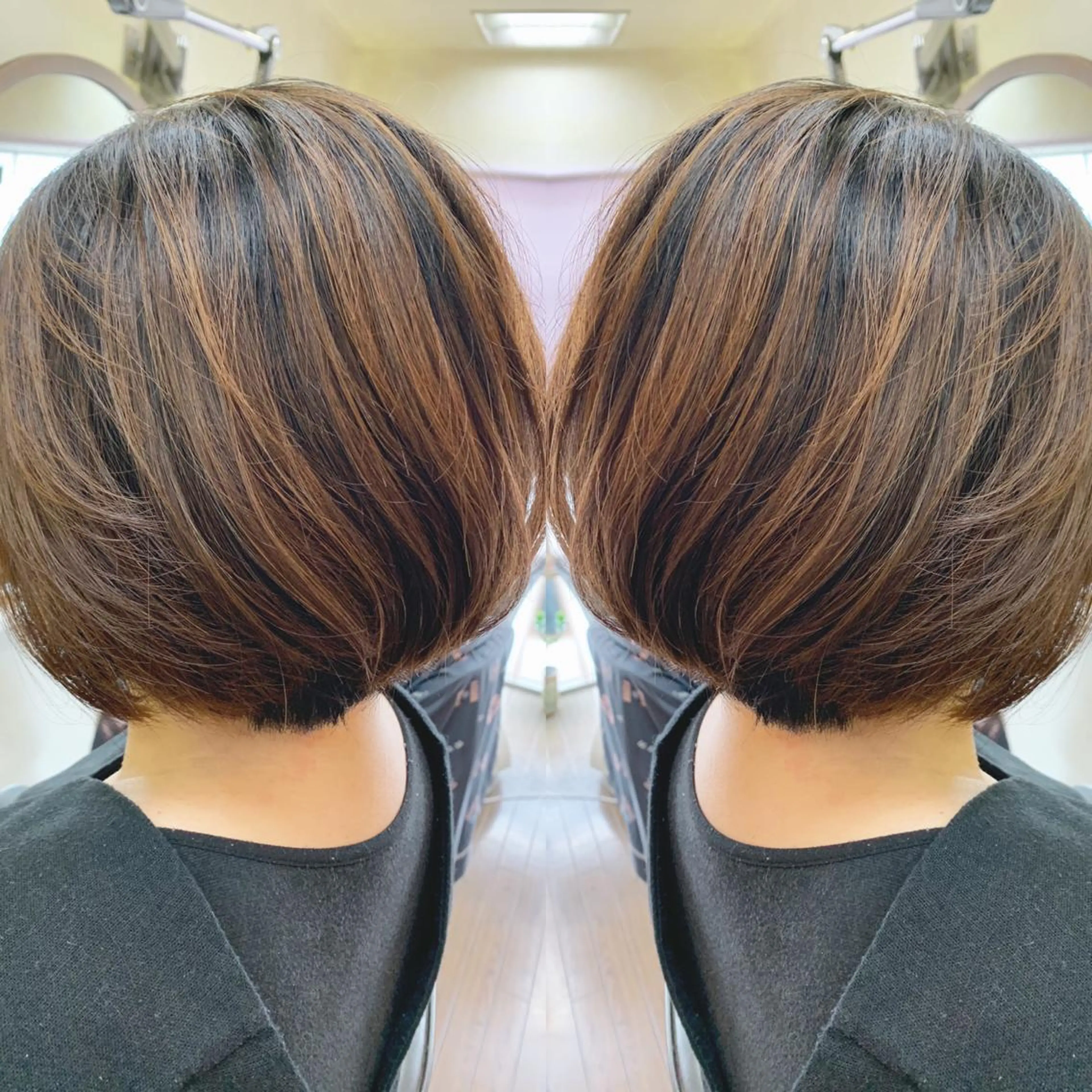 ショート 前下がりボブ ボブ カット H (エイチ) 烏丸御池店のヘアスタイル