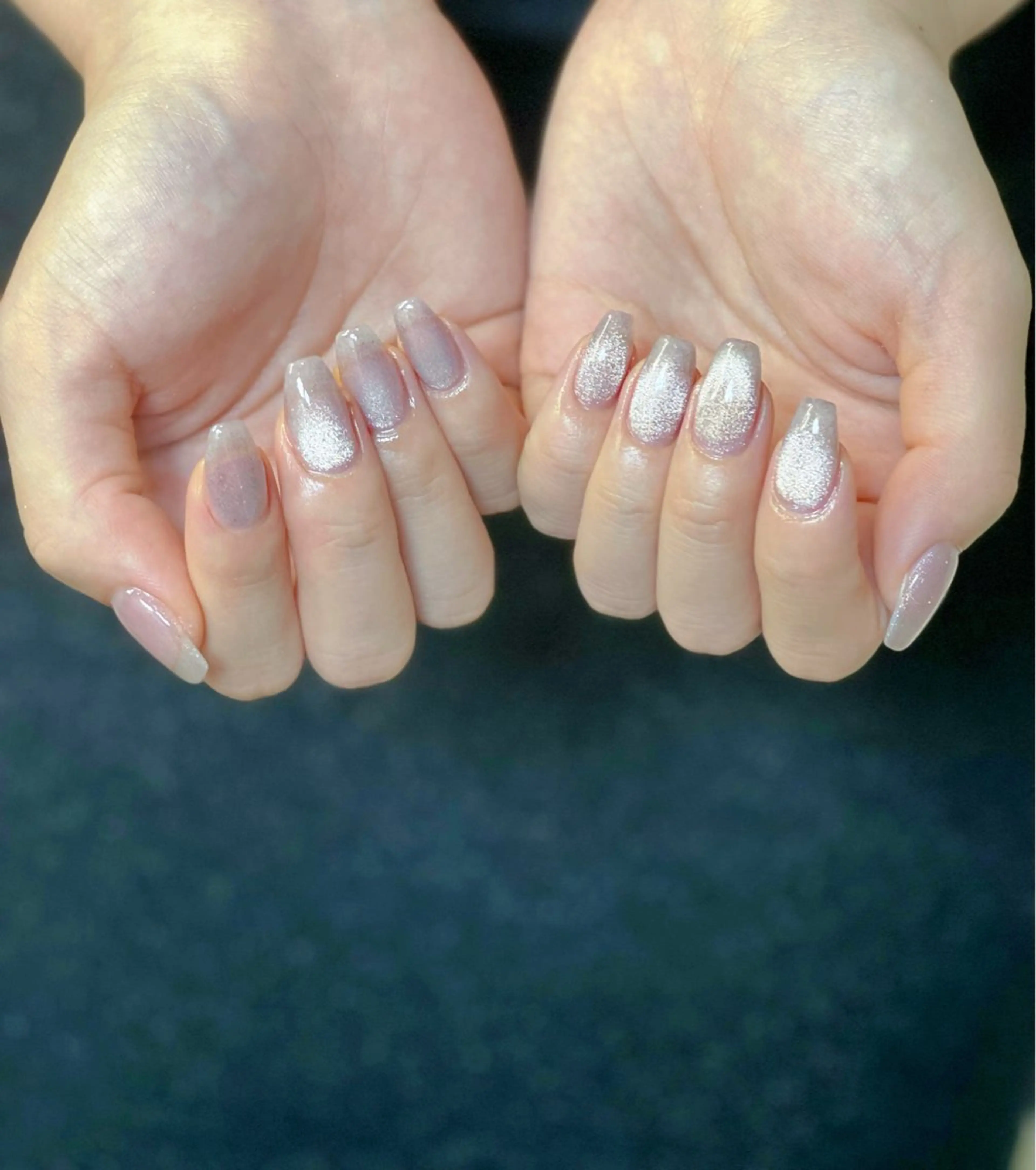 ミディアム めぐみのネイルサロン スタッフ練習のネイルデザイン