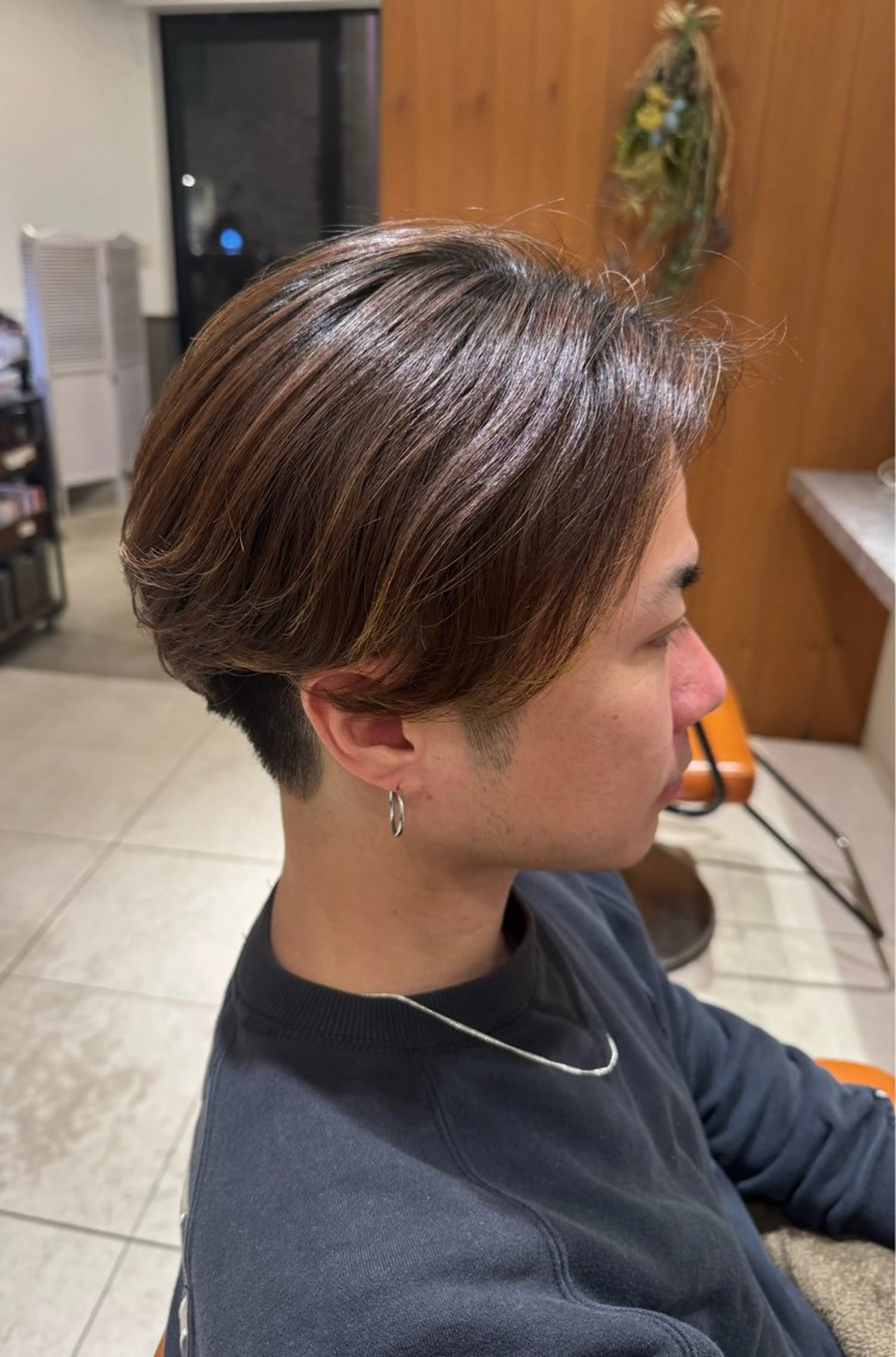 パーマ メンズ メンズパーマ ニュアンスパーマ 暖色/ベージュ/ メンズ/鈴木彩のヘアスタイル