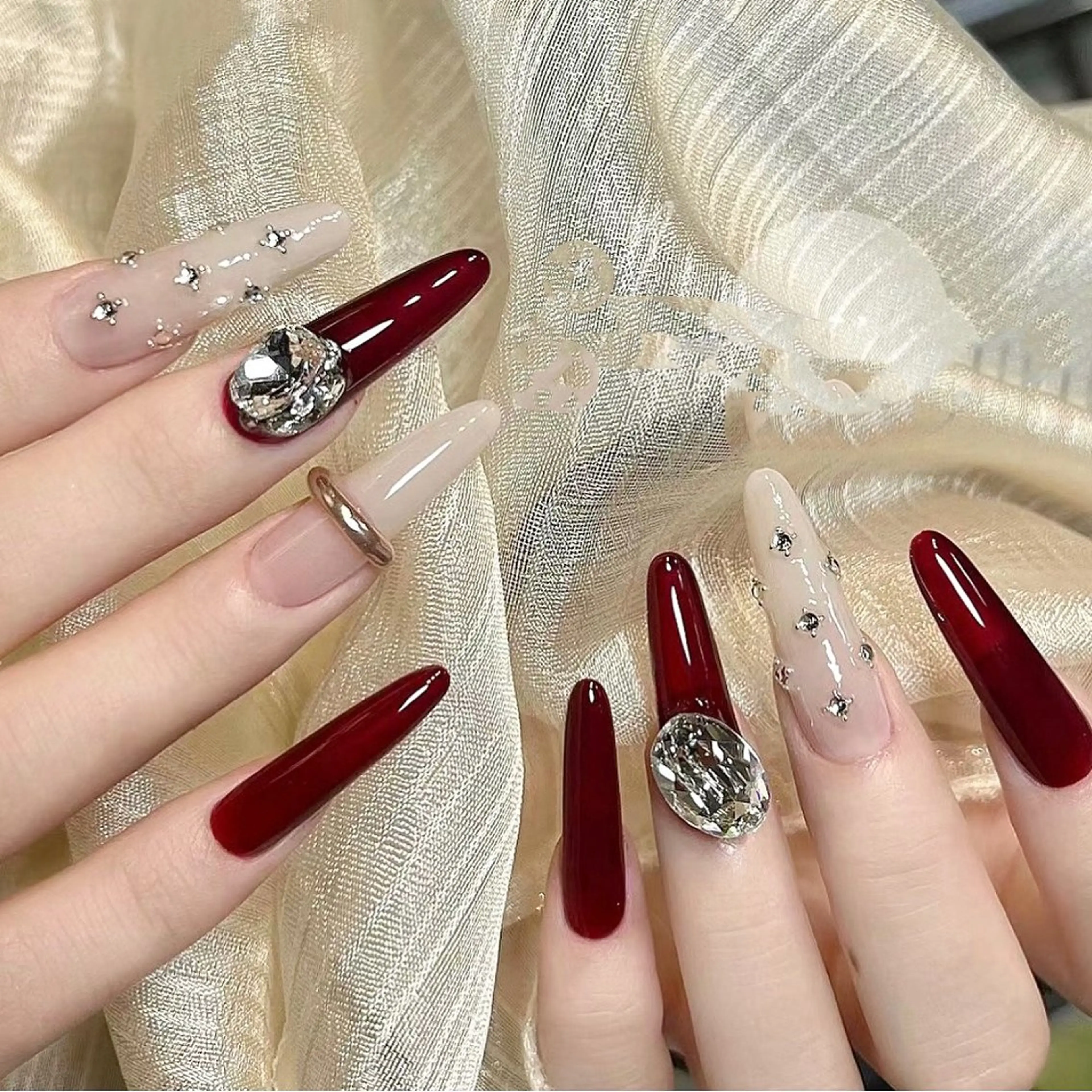 ネイル アートネイル チークネイル 長さ出し フットネイル フレンチネイル YK Rinのネイルデザイン