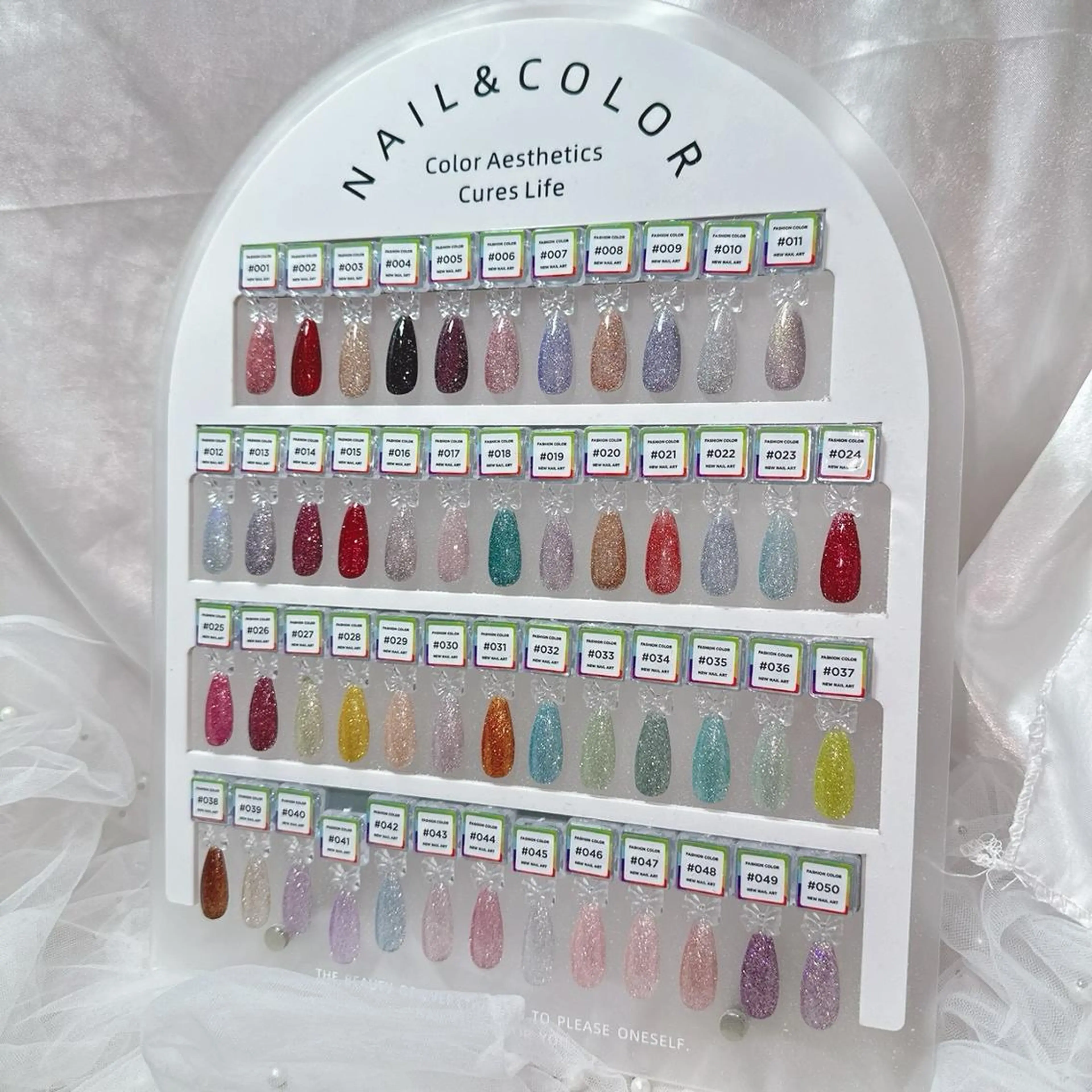 ネイル アートネイル フラッシュネイル フレンチネイル ジェルネイル ガラスフレンチ You&Me Yuiのネイルデザイン