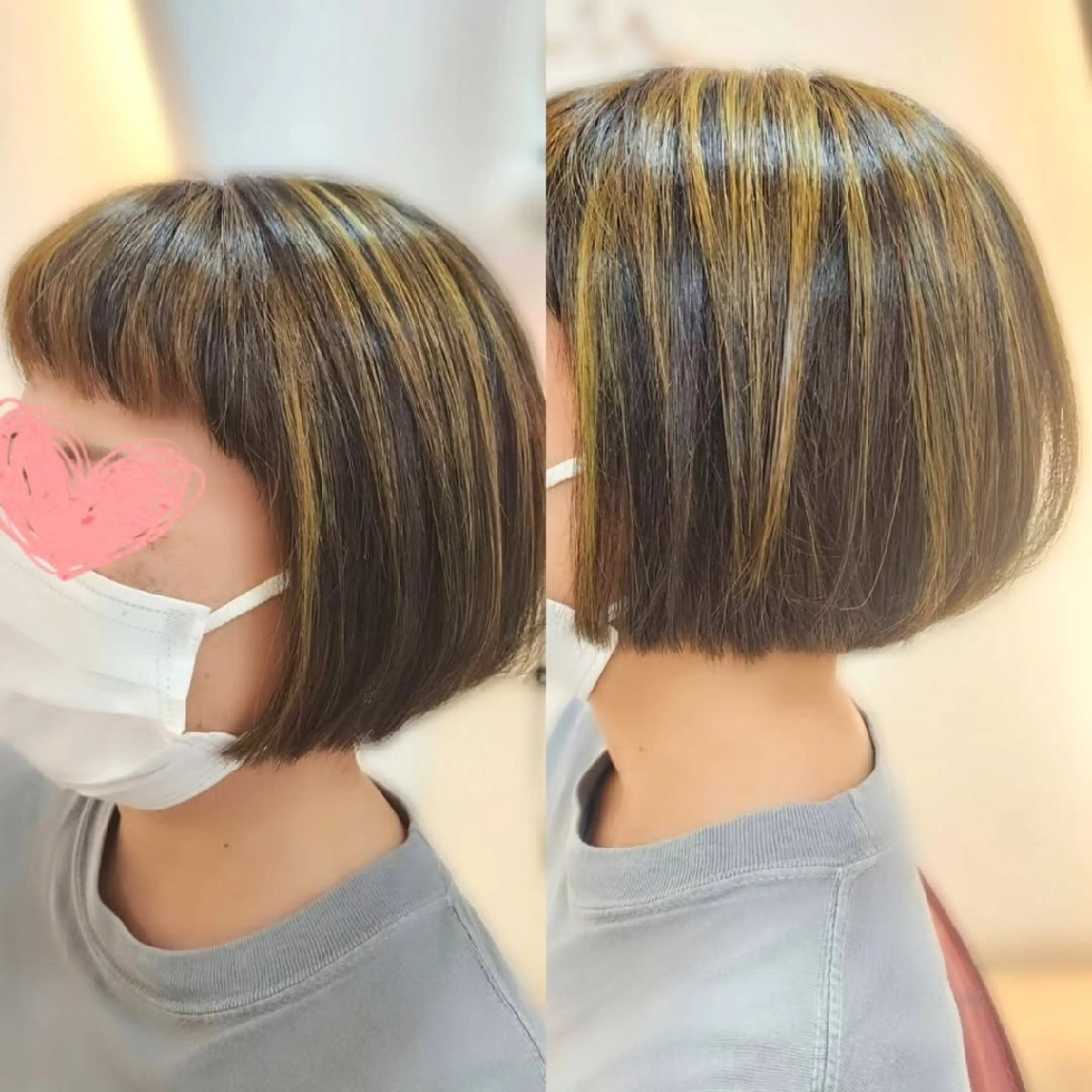 ミディアム カラー hairmake Juinのヘアスタイル