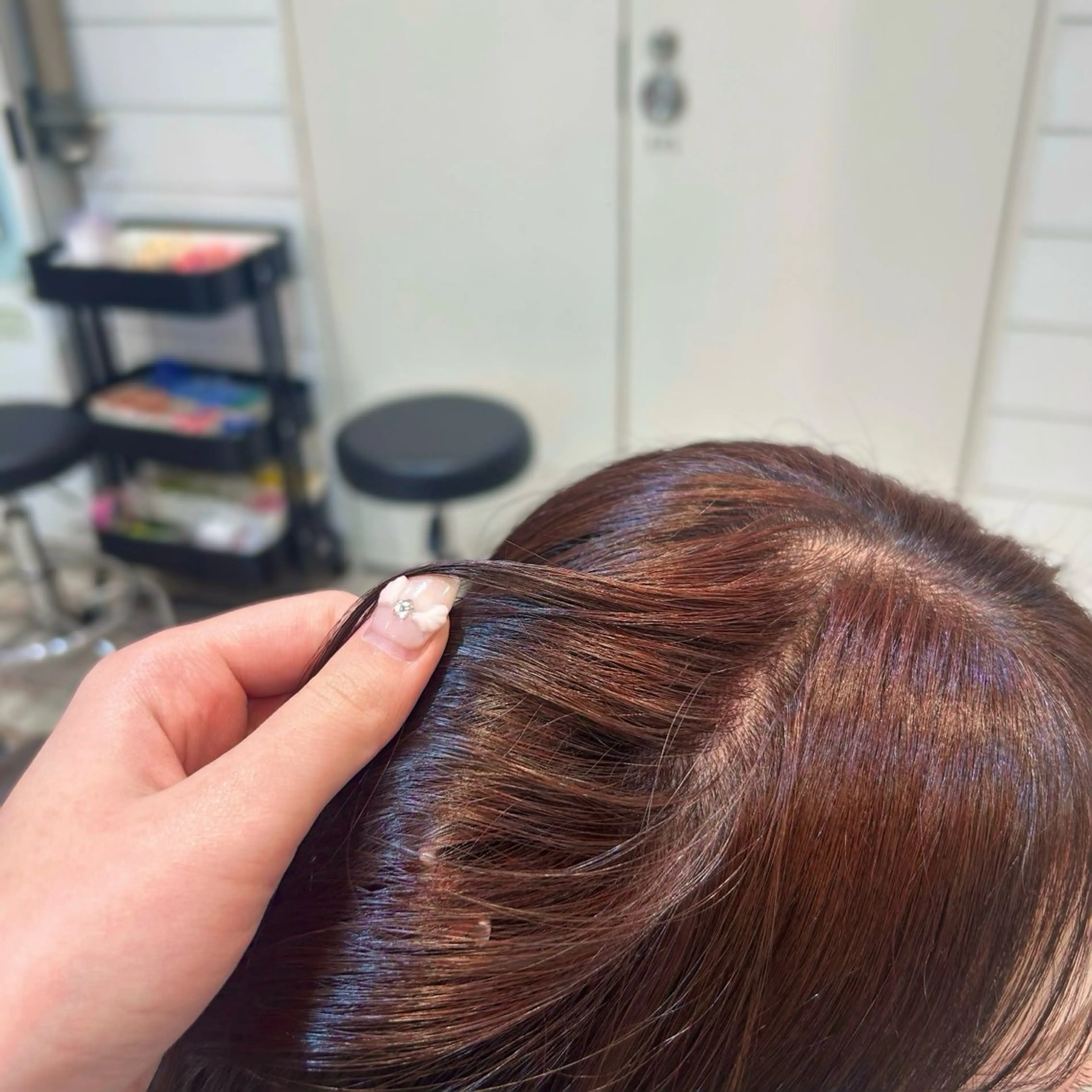 ロング カラー ヘアカラー トリートメント Rion/渋谷 /ブリーチなしカラーのヘアスタイル