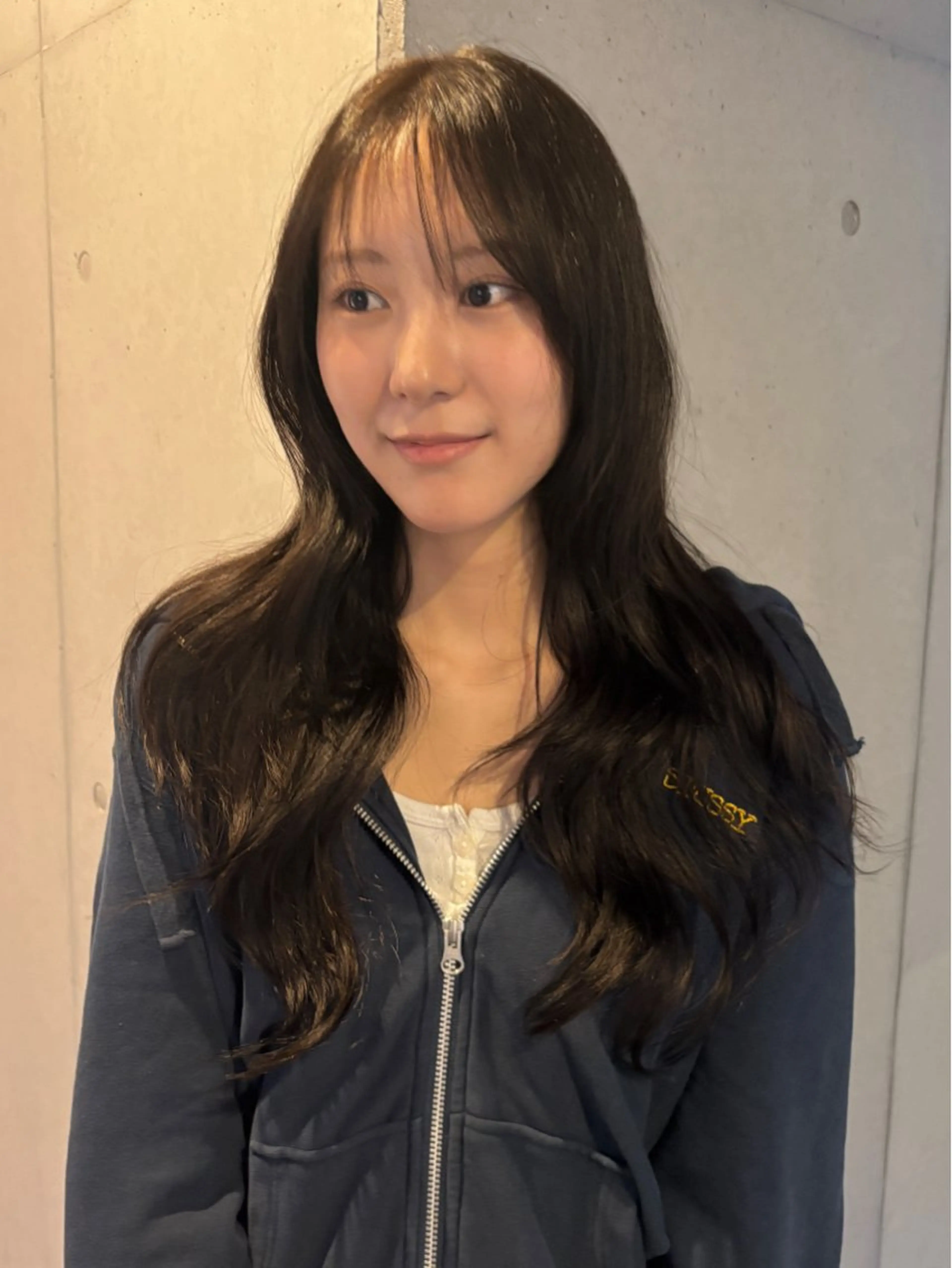 ロング カラー カット ヘアカラー トリートメント 韓国ヘア/wカラー レイヤー/RIN🎀のヘアスタイル