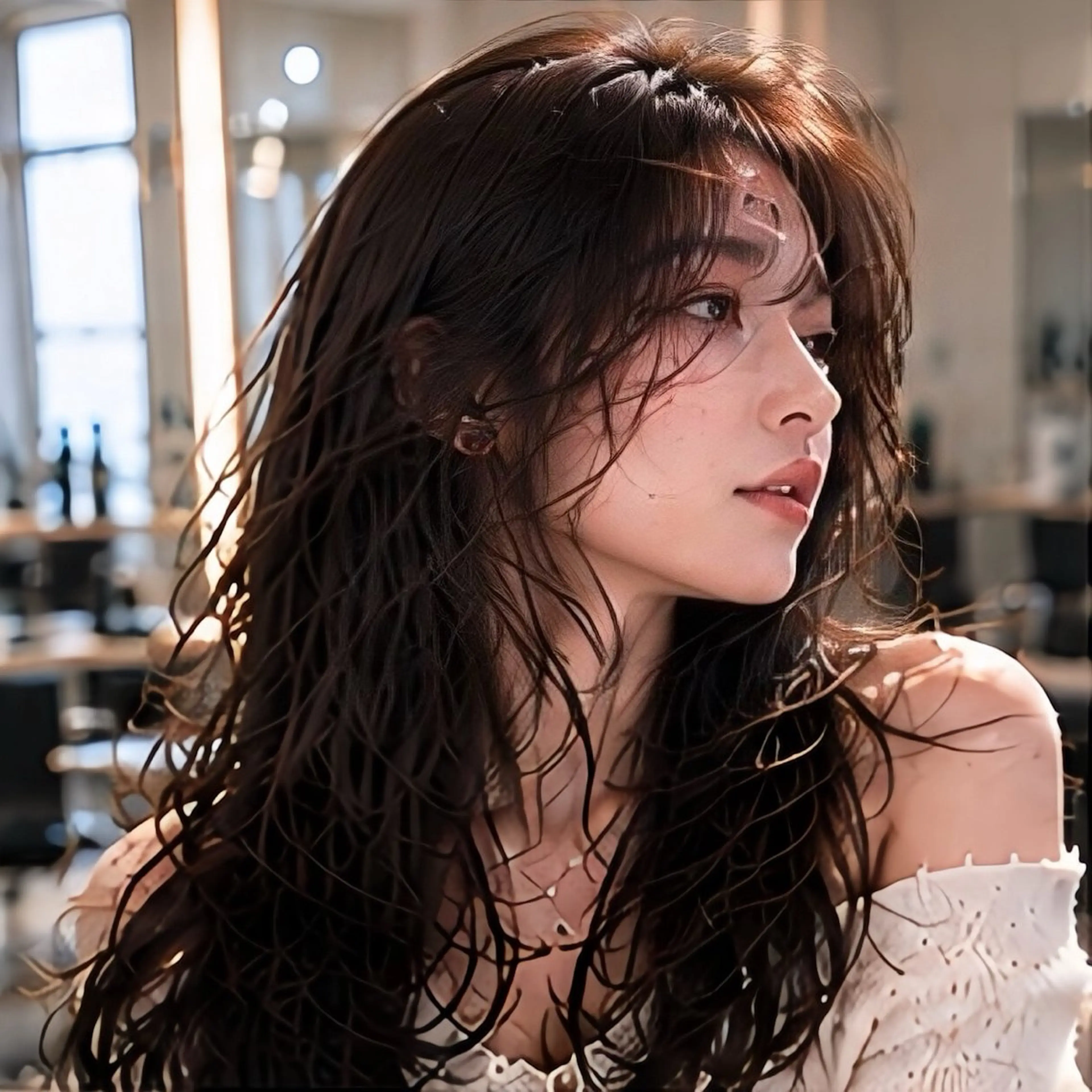 カラー ヘアカラー トリートメント 池袋/前髪/顔周り 🎀髪質改善おばかんのヘアスタイル