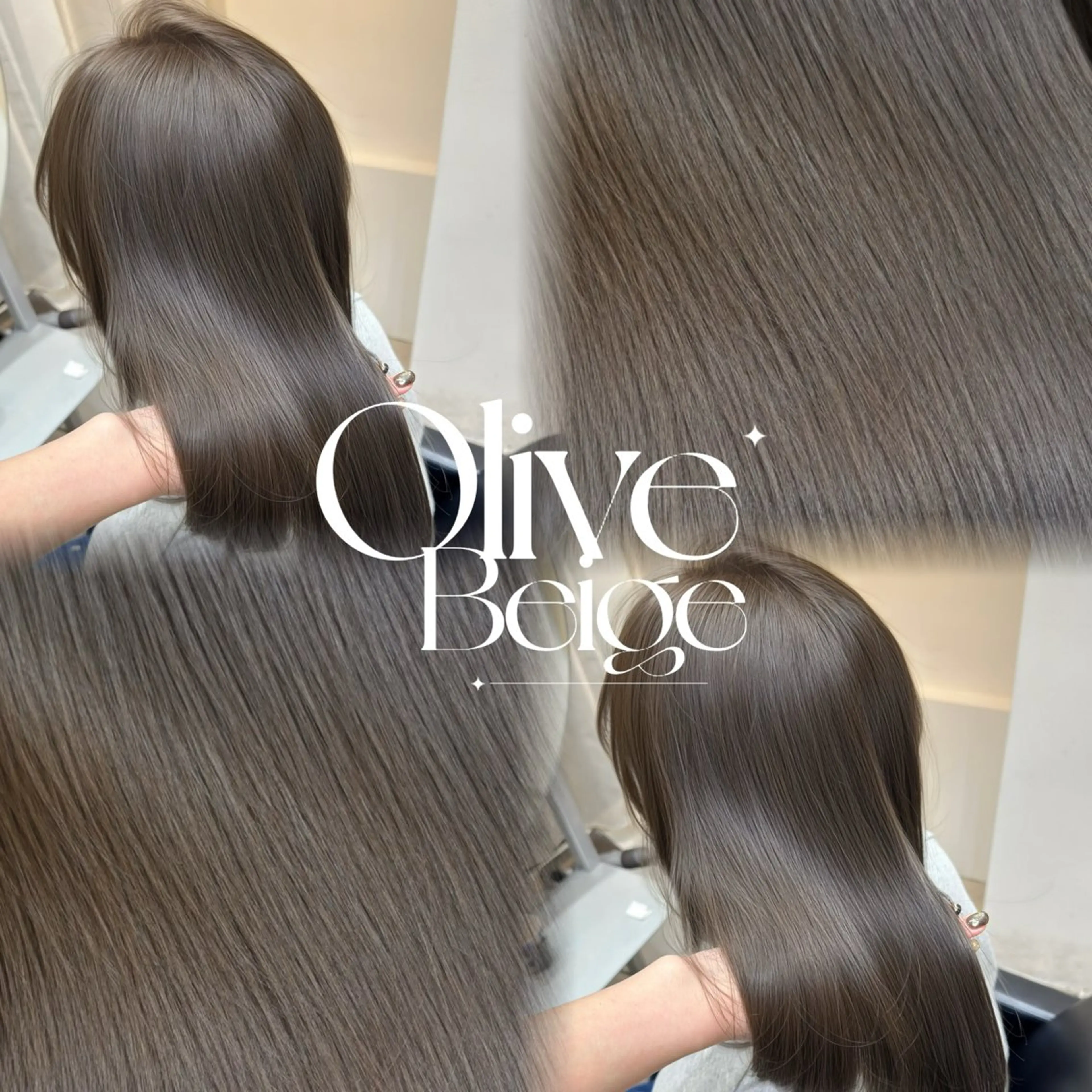 ミディアム カラー ベージュカラー 透明感カラー Mizuki /SOYONのヘアスタイル