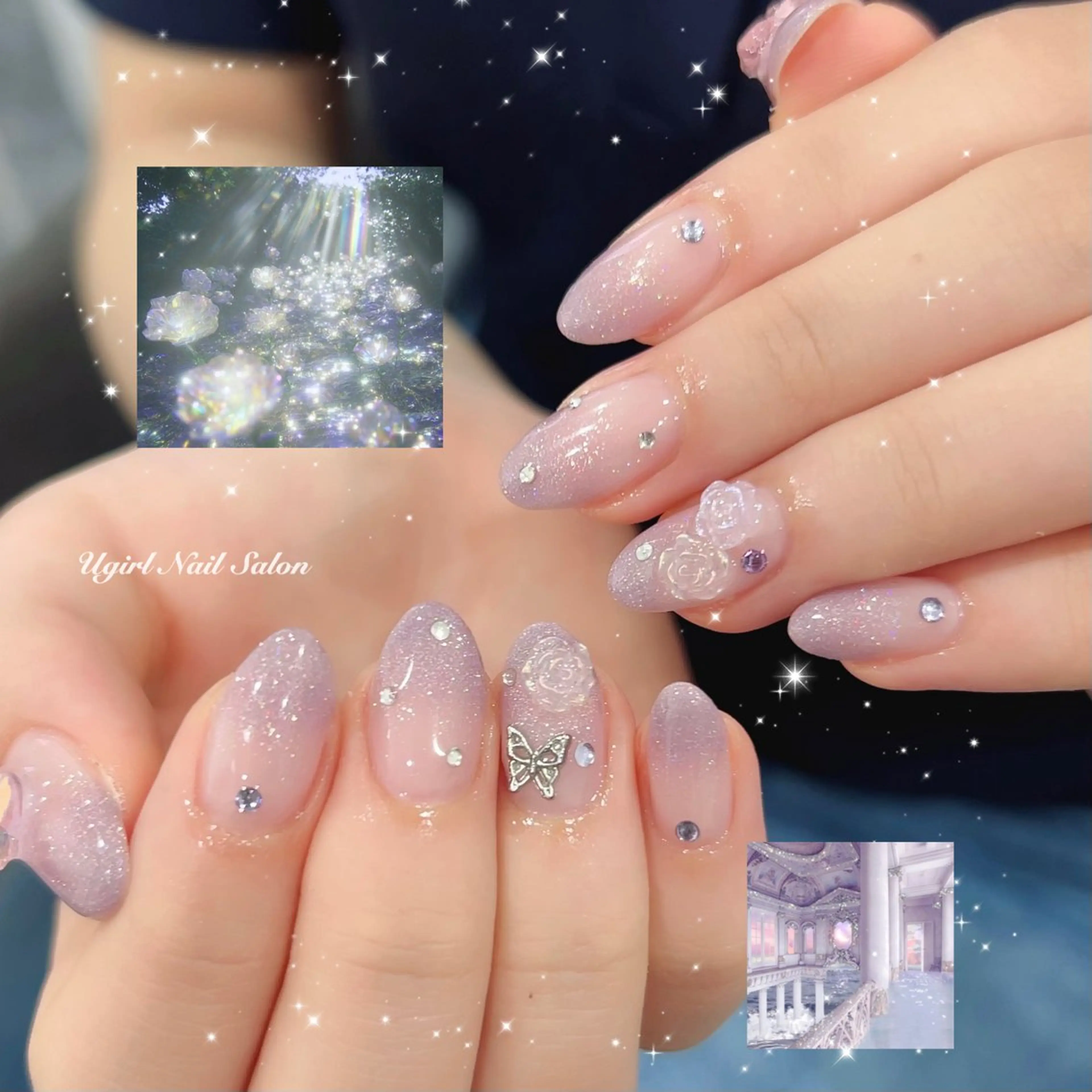 ネイル ハンドネイル 🪄mimi🎀 Midori🪽のネイルデザイン