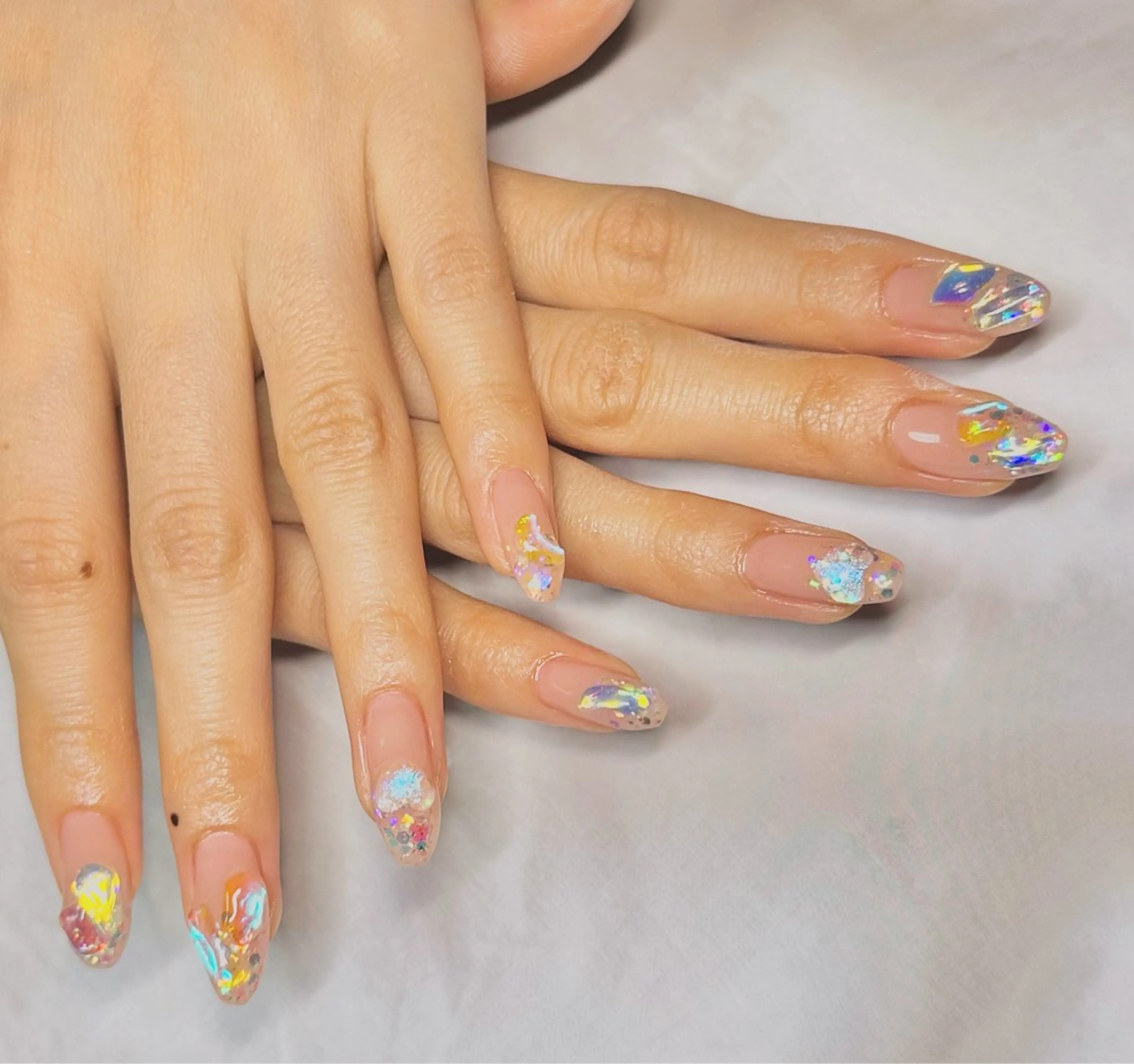 ネイル ストーンネイル ハンドネイル 田中 愛未のネイルデザイン