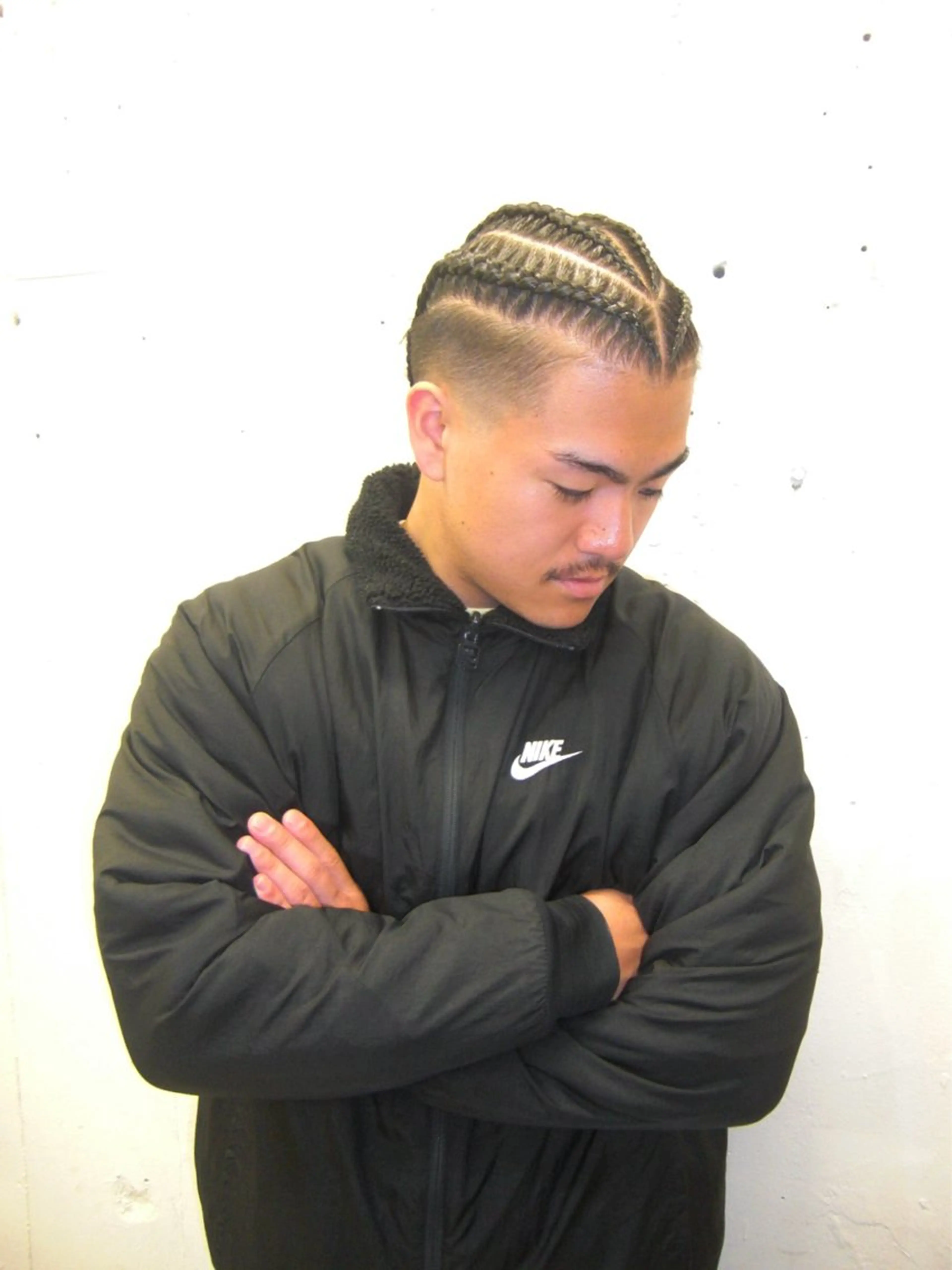 ショート メンズ エクステ ヘアセット コーンロウ／ブレイズ SYUのヘアスタイル