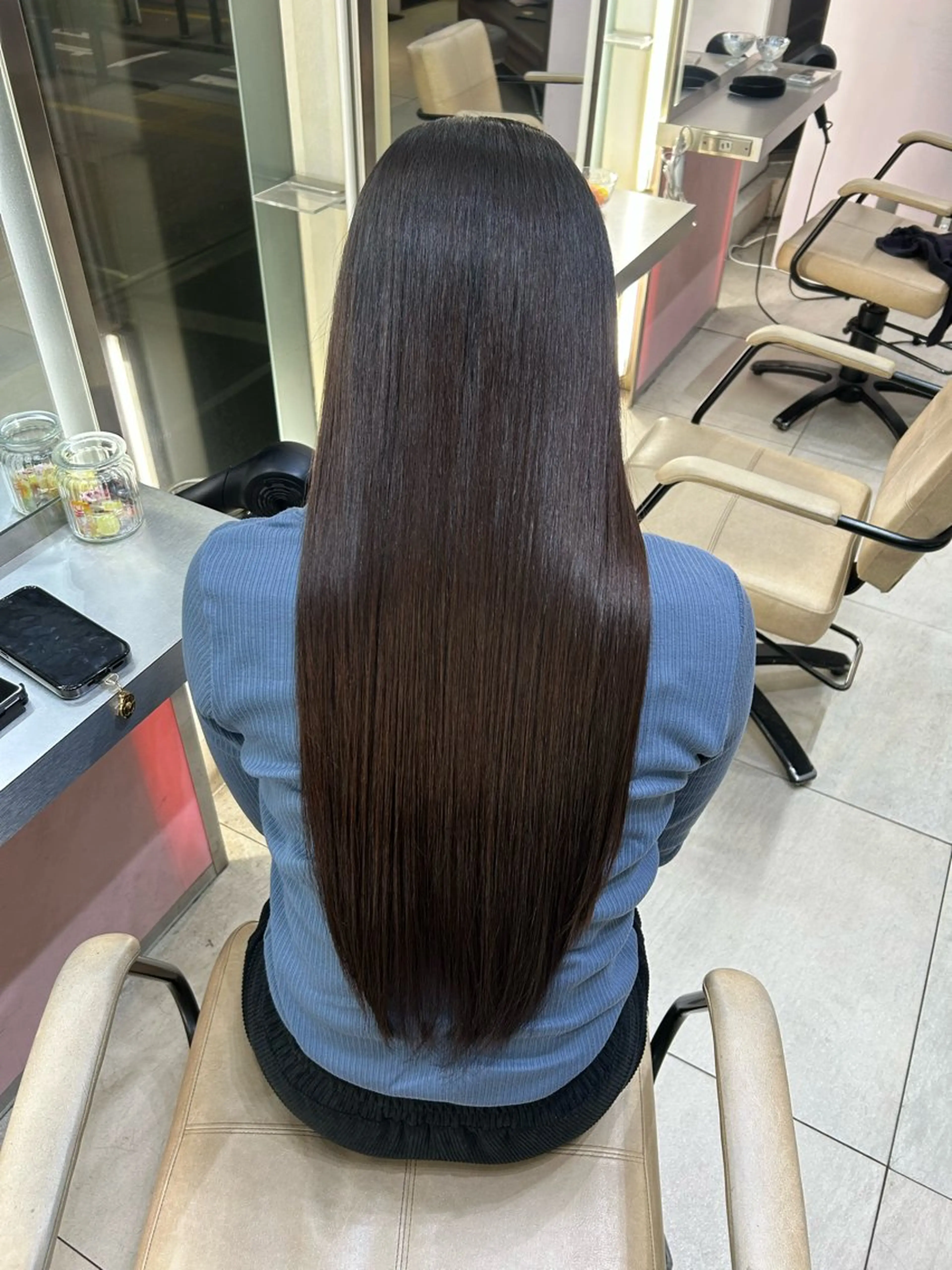 ロング パーマ 髪質改善 縮毛矯正 酸性ストレート ストレートパーマ 縮毛矯正 トリートメント 池袋/髪質改善/ 縮毛矯正💙KOKIのヘアスタイル