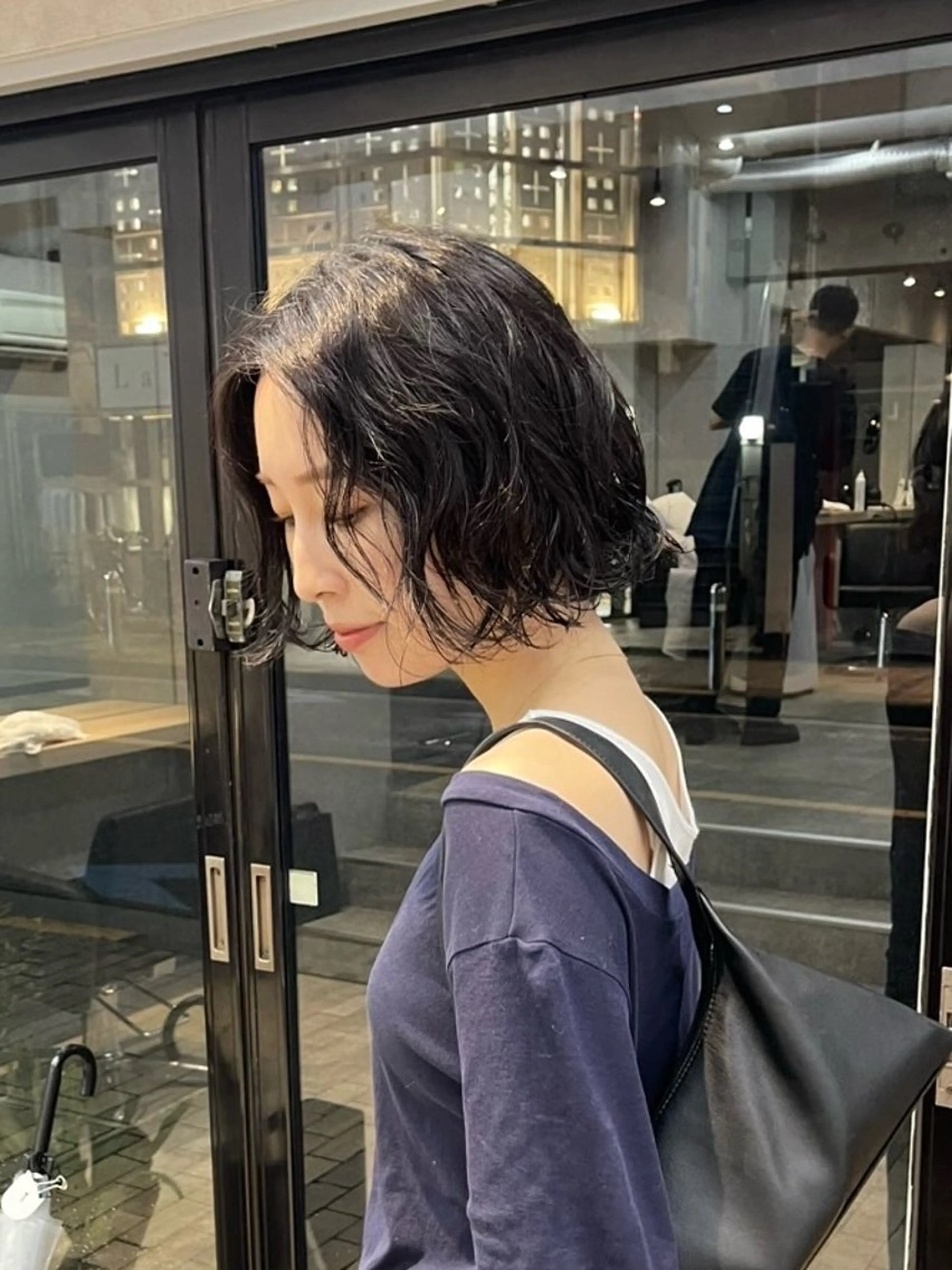 ショート パーマ カット パーマ トリートメント ✳︎透明感カラー✳︎ ボブ✳︎nanaのヘアスタイル