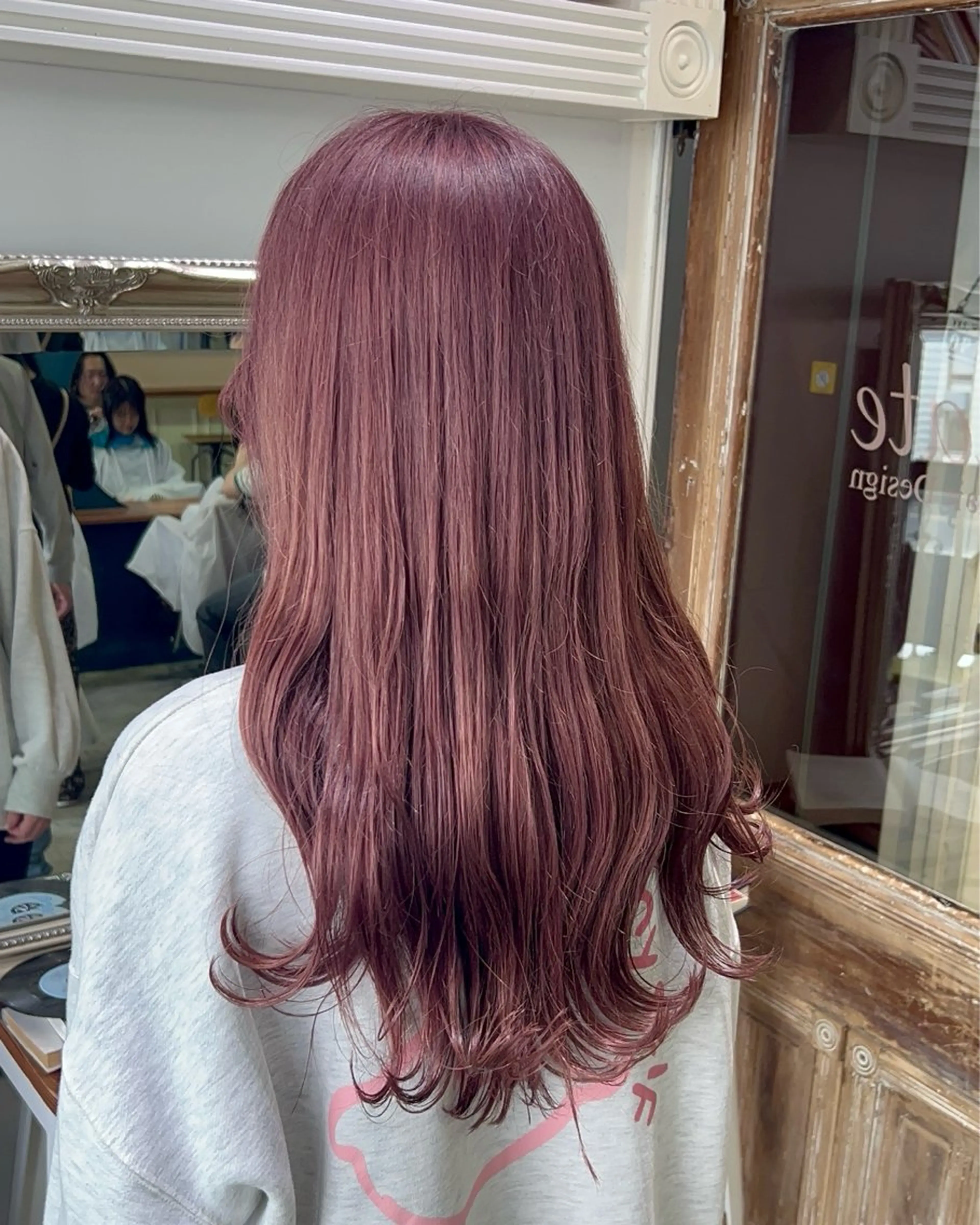 ロング カラー ベージュカラー ピンクカラー ピンクベージュ オカベ ショウマのヘアスタイル