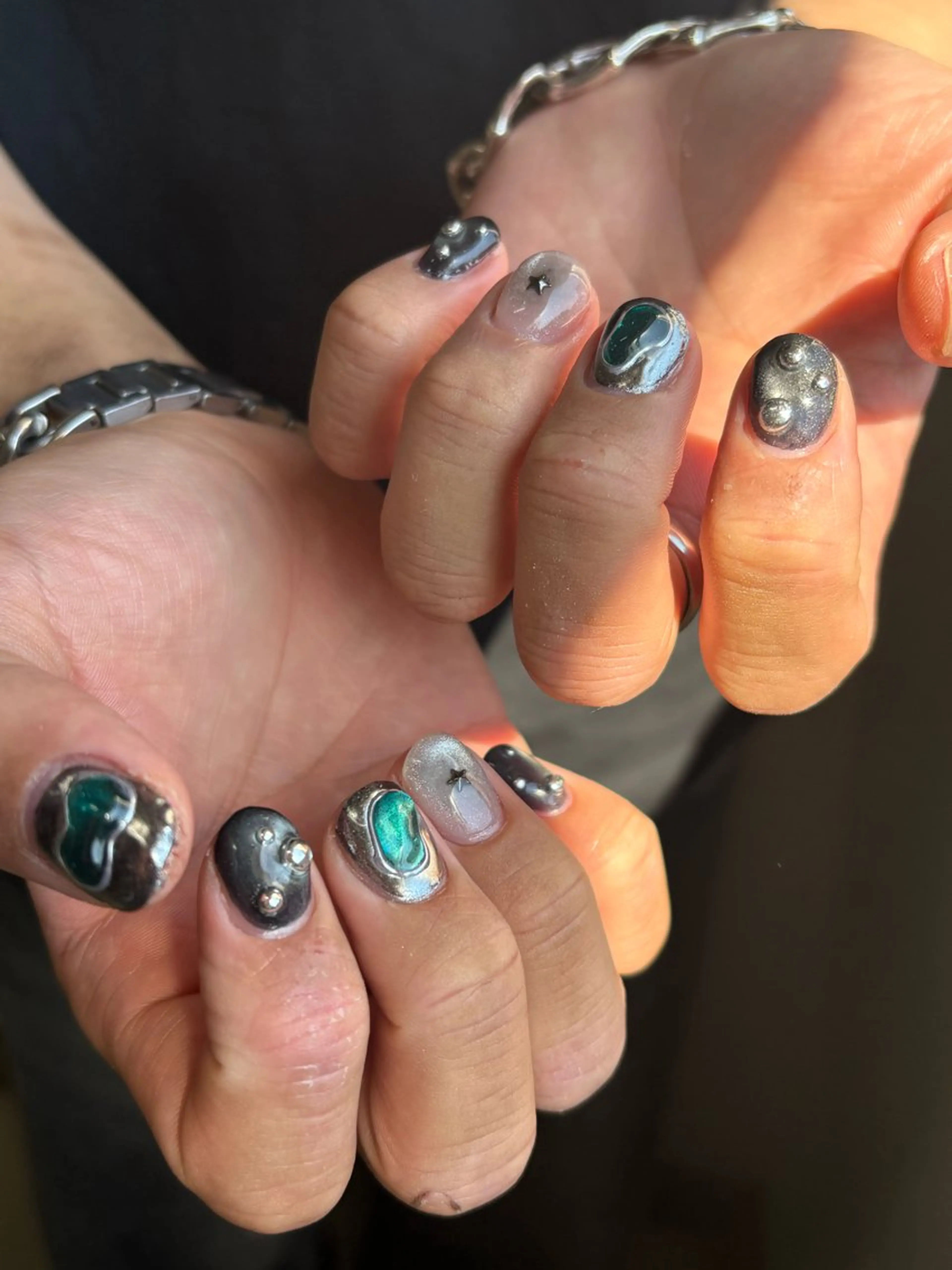 メンズ ネイル ✨akari✨千葉駅 アート、メンズネイルのネイルデザイン