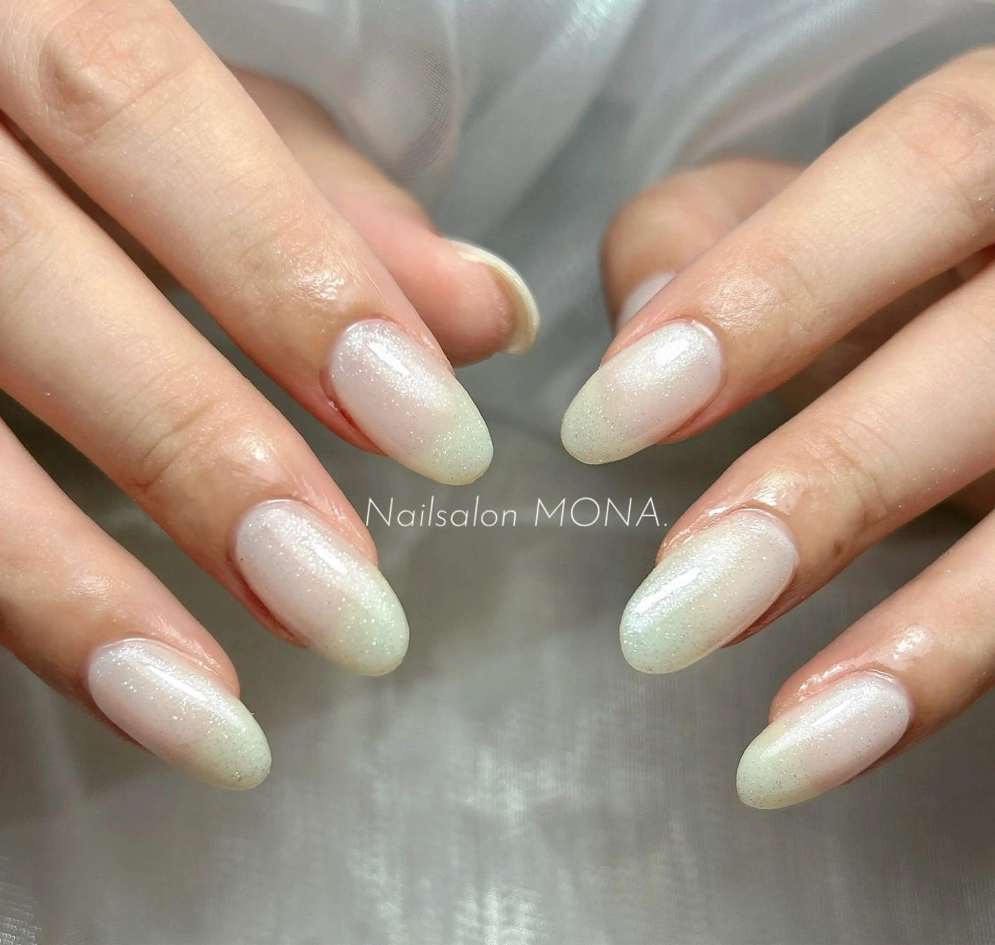 ネイル ワンカラーネイル ホワイト ハンドネイル Nailsalon MONA.のネイルデザイン