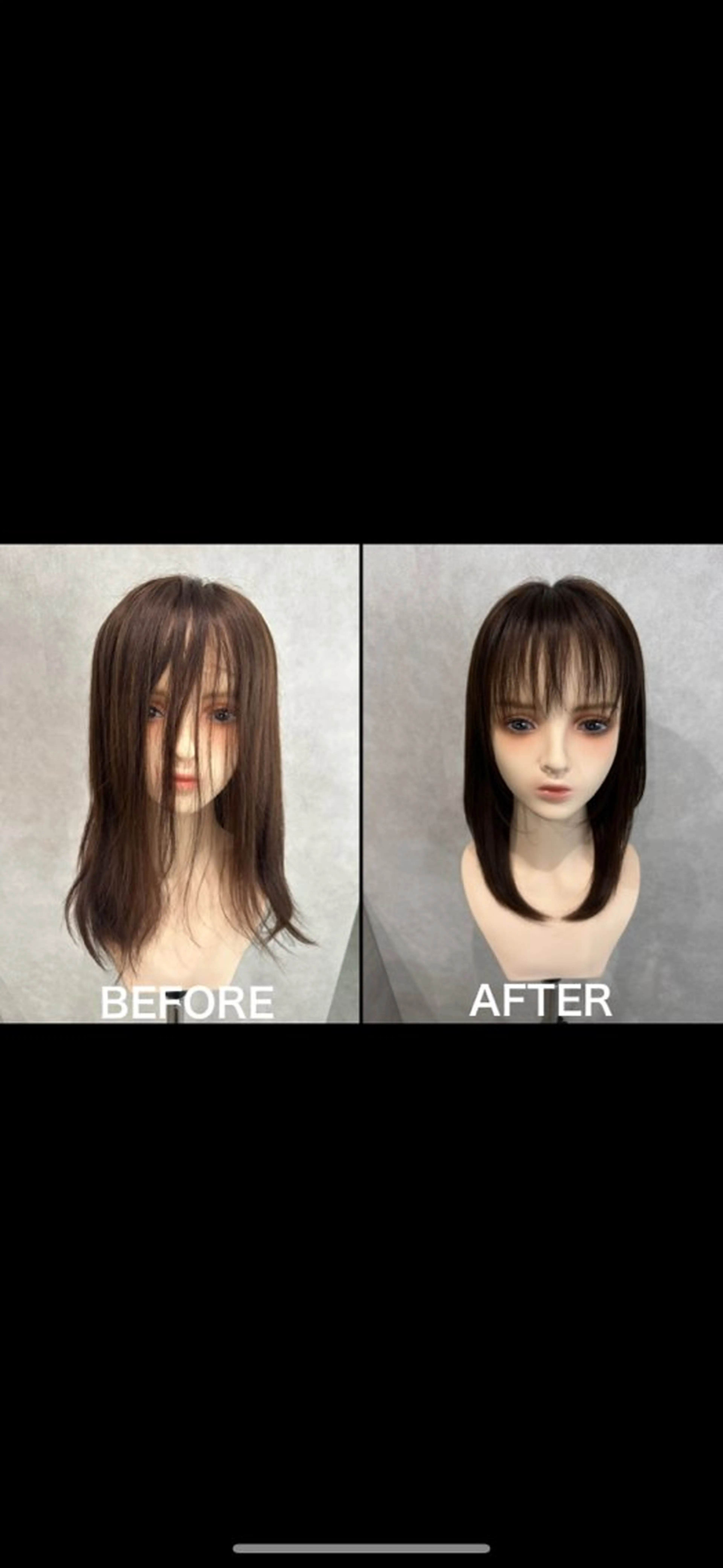 オールウィッグうねりケアストレートパーマの写真