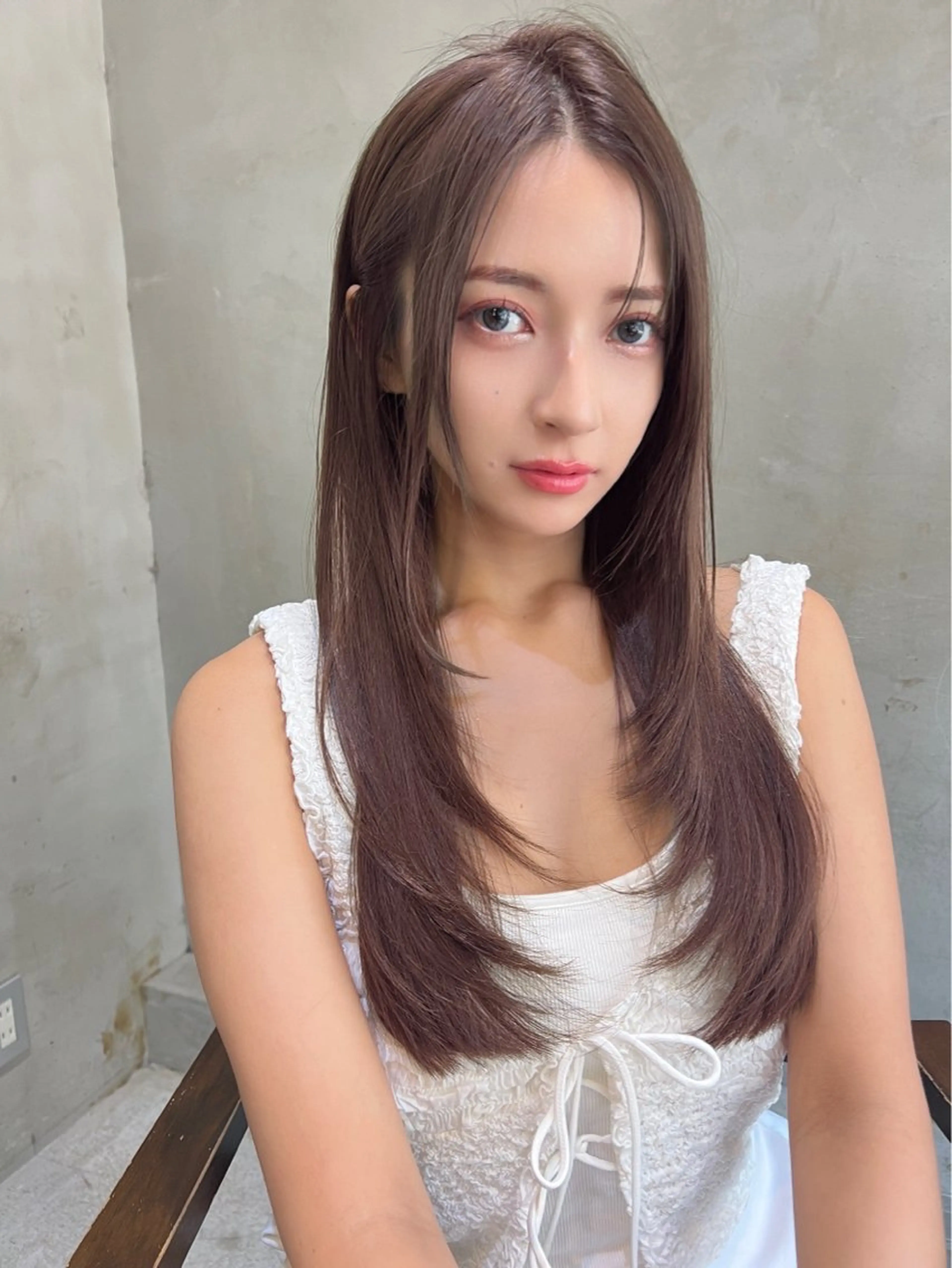 セミロング カット RUKA 美容院×ネイリストのヘアスタイル