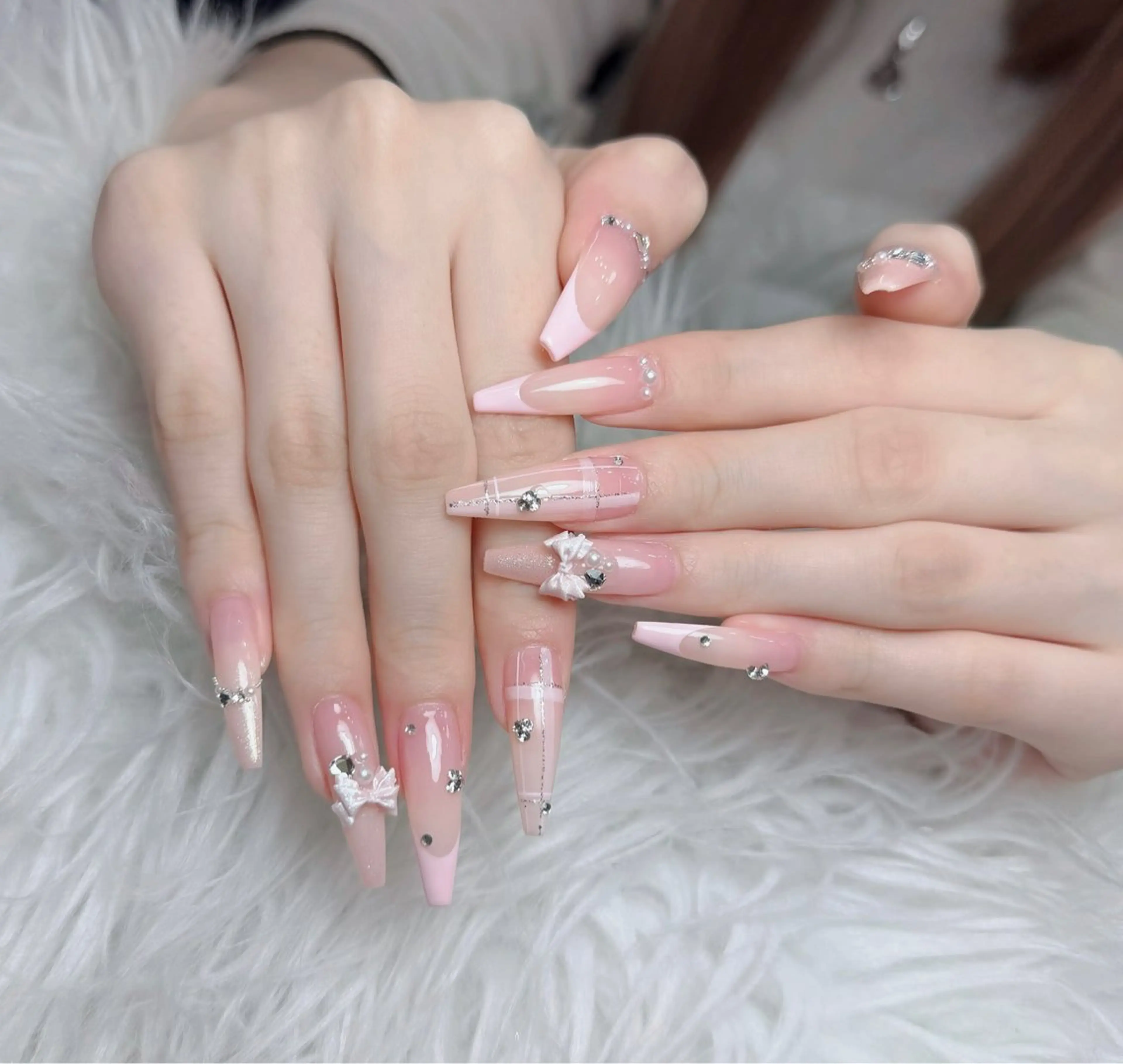 ネイル アートネイル 韓国ネイル 持ち込み ワンホンネイル ハンドネイル Lenie Nail Salonのネイルデザイン